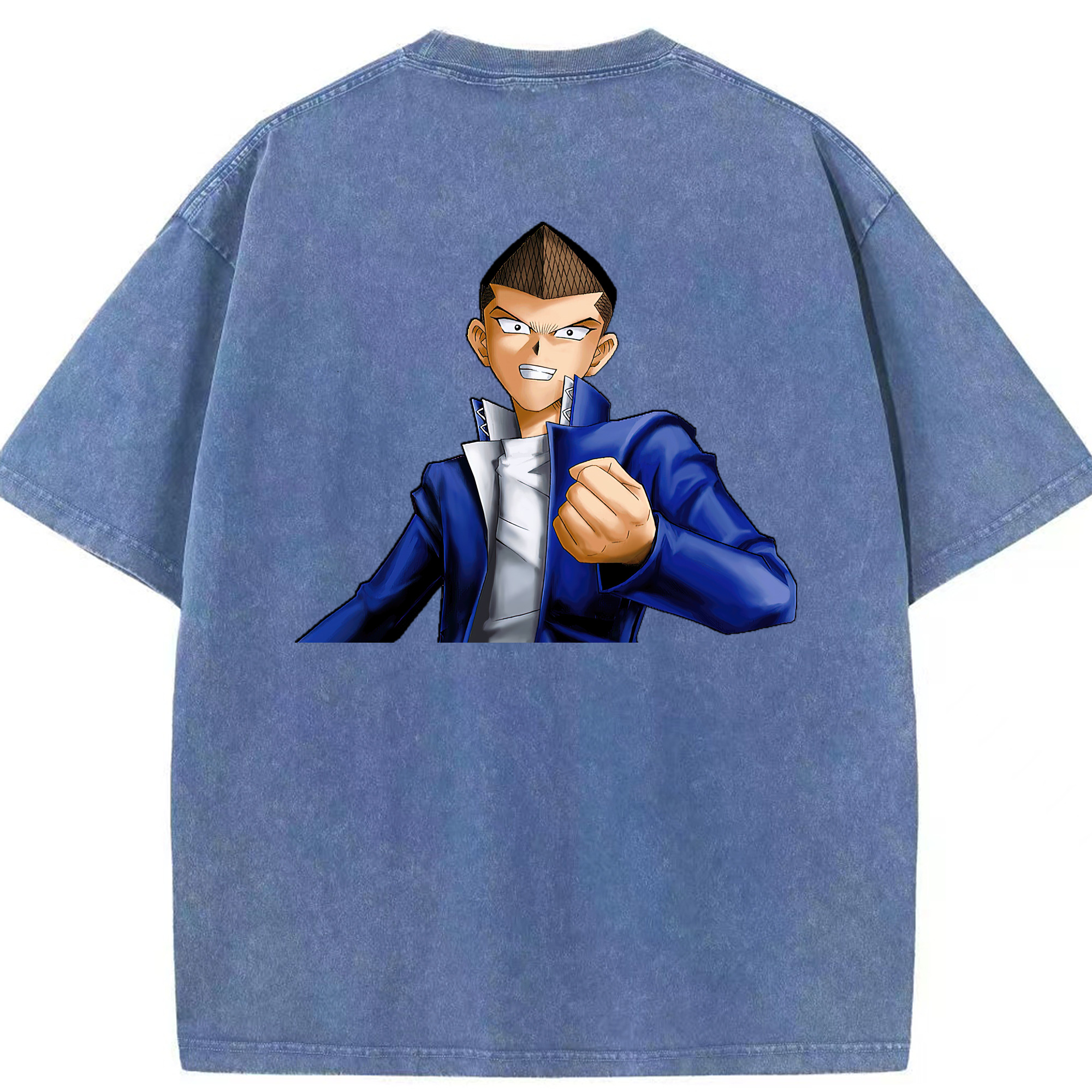 （画像用） 遊☆戯☆王 Yu-Gi-Oh! 綿100% ヴィンテージ風 半袖Tシャツ（背面プリント）