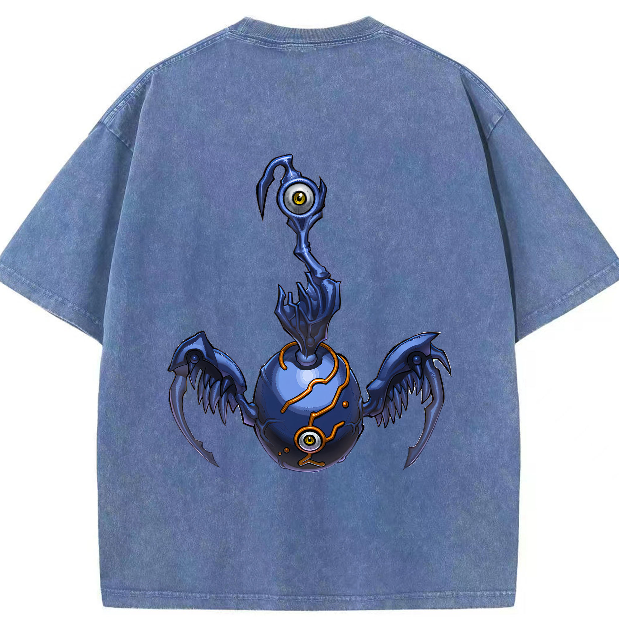 （画像用） 遊☆戯☆王 Yu-Gi-Oh! 綿100% ヴィンテージ風 半袖Tシャツ（背面プリント）