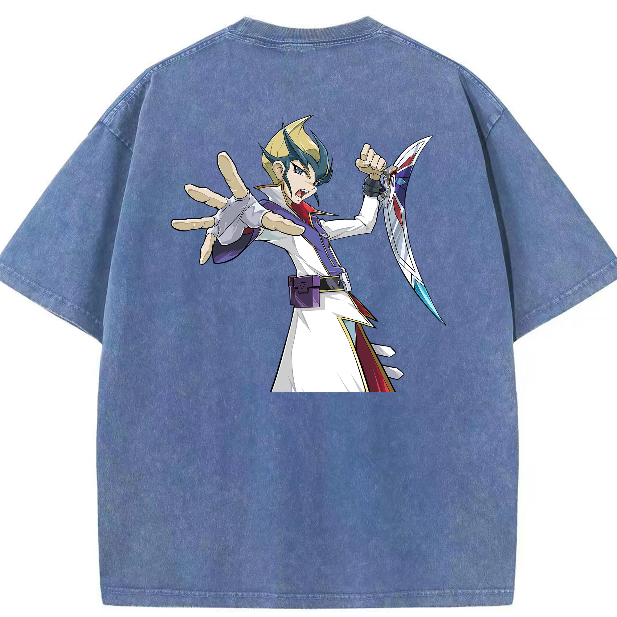 （画像用） 遊☆戯☆王 Yu-Gi-Oh! 綿100% ヴィンテージ風 半袖Tシャツ（背面プリント）