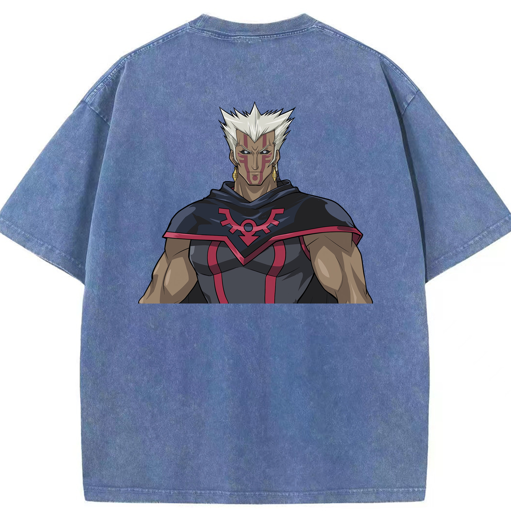 （画像用） 遊☆戯☆王 Yu-Gi-Oh! 綿100% ヴィンテージ風 半袖Tシャツ（背面プリント）