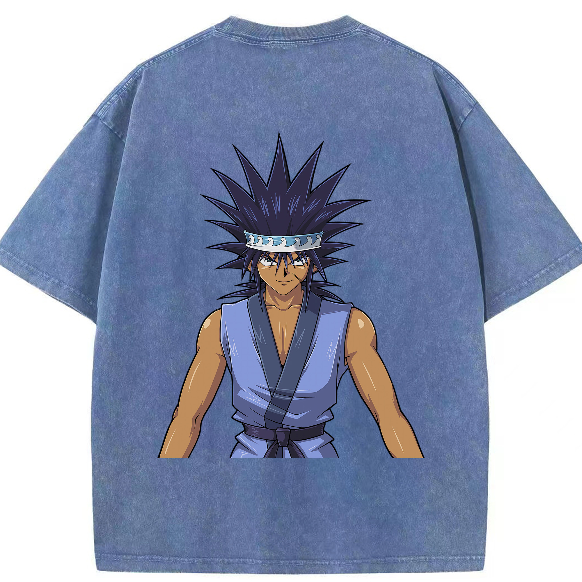 （画像用） 遊☆戯☆王 Yu-Gi-Oh! 綿100% ヴィンテージ風 半袖Tシャツ（背面プリント）