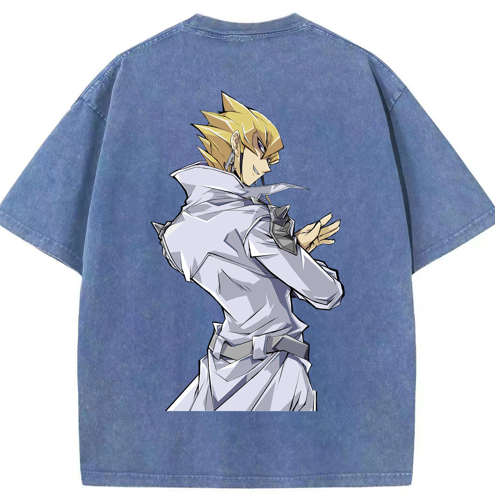 （画像用） 遊☆戯☆王 Yu-Gi-Oh! 綿100% ヴィンテージ風 半袖Tシャツ（背面プリント）