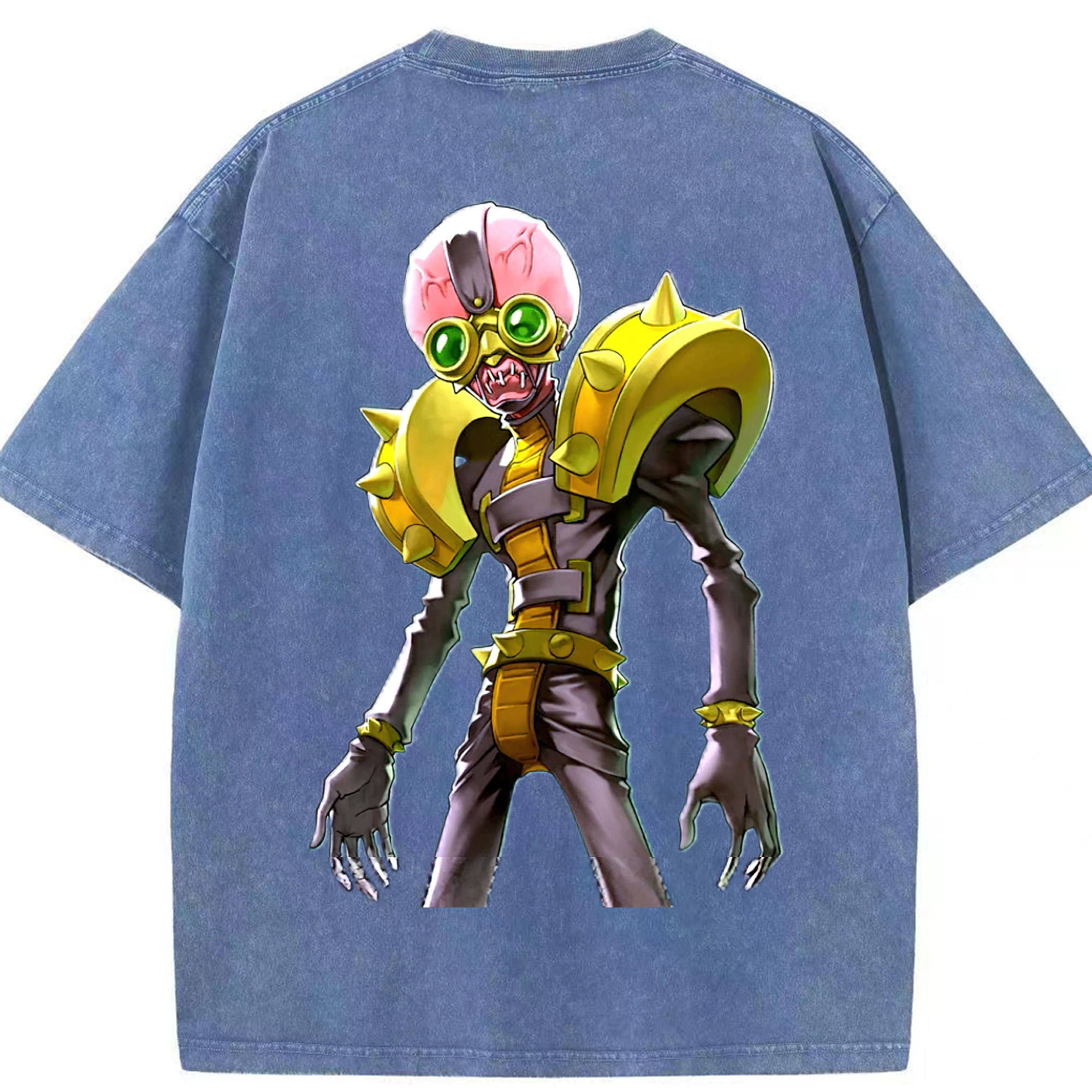 （画像用） 遊☆戯☆王 Yu-Gi-Oh! 綿100% ヴィンテージ風 半袖Tシャツ（背面プリント）
