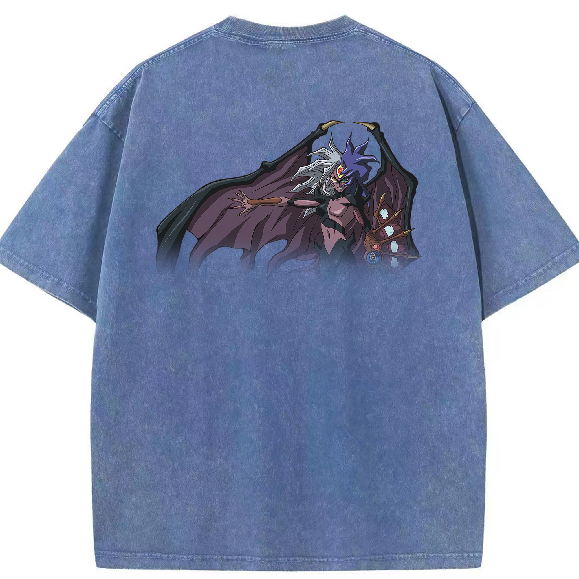 （画像用） 遊☆戯☆王 Yu-Gi-Oh! 綿100% ヴィンテージ風 半袖Tシャツ（背面プリント）