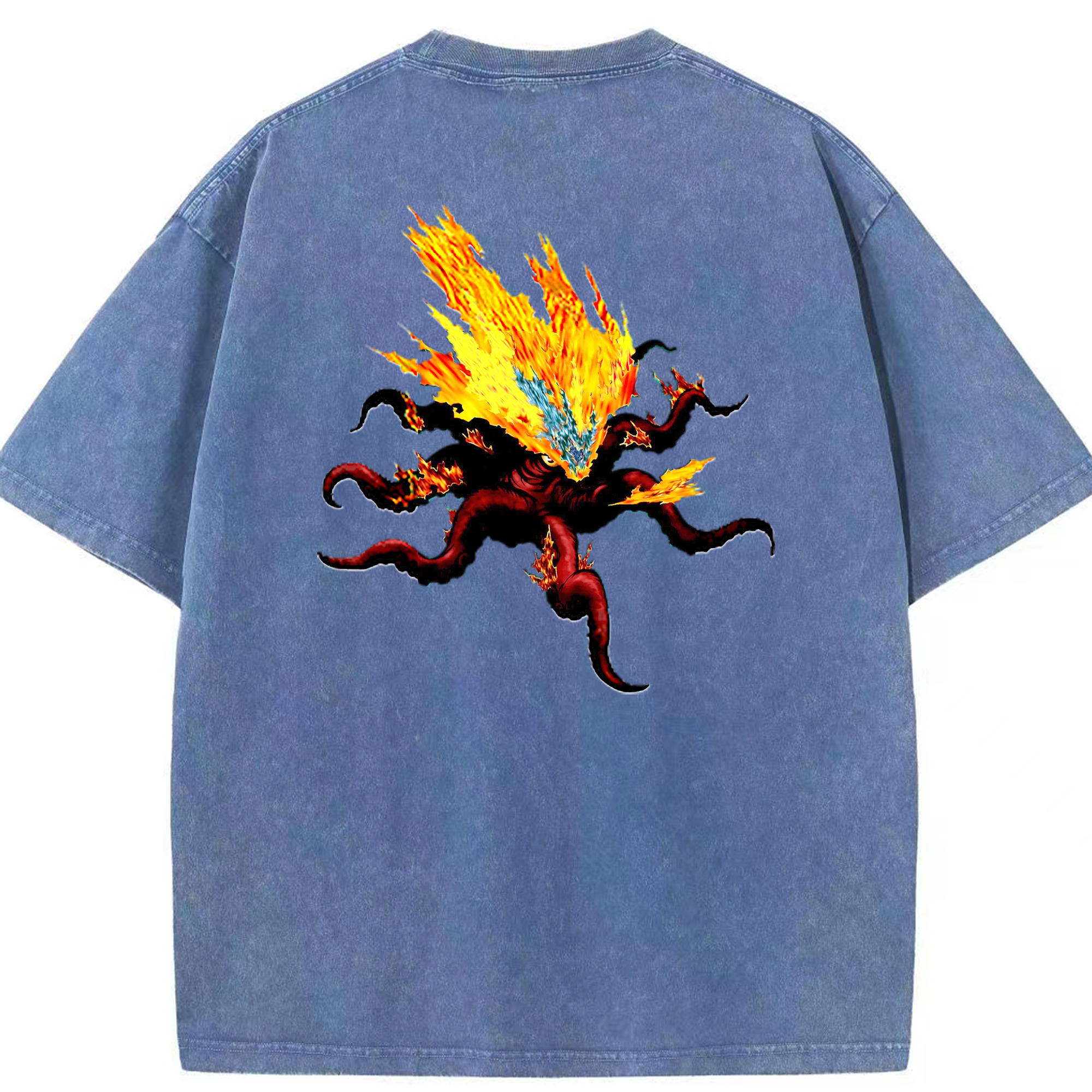 （画像用） 遊☆戯☆王 Yu-Gi-Oh! 綿100% ヴィンテージ風 半袖Tシャツ（背面プリント）