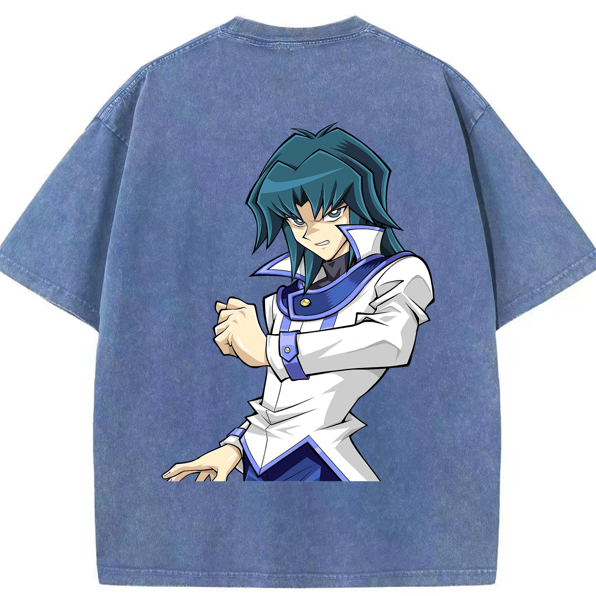 （画像用） 遊☆戯☆王 Yu-Gi-Oh! 綿100% ヴィンテージ風 半袖Tシャツ（背面プリント）