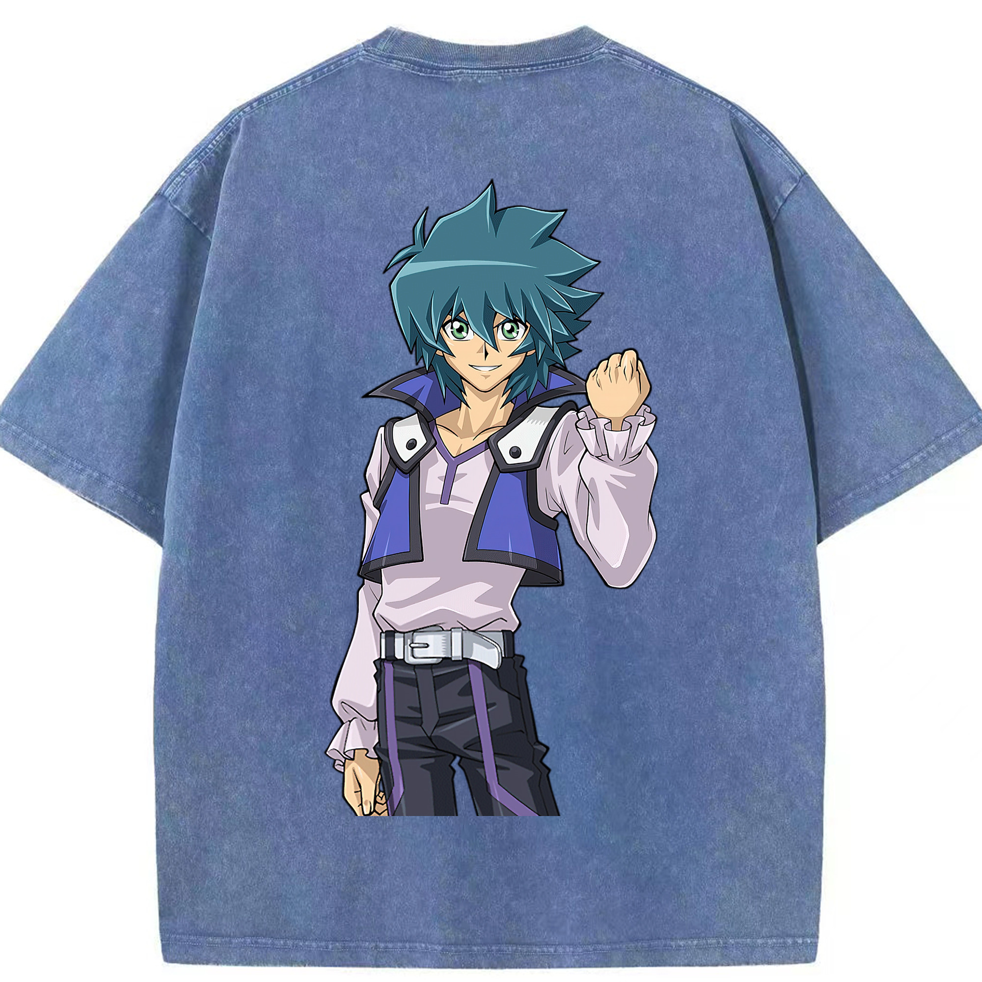 （画像用） 遊☆戯☆王 Yu-Gi-Oh! 綿100% ヴィンテージ風 半袖Tシャツ（背面プリント）