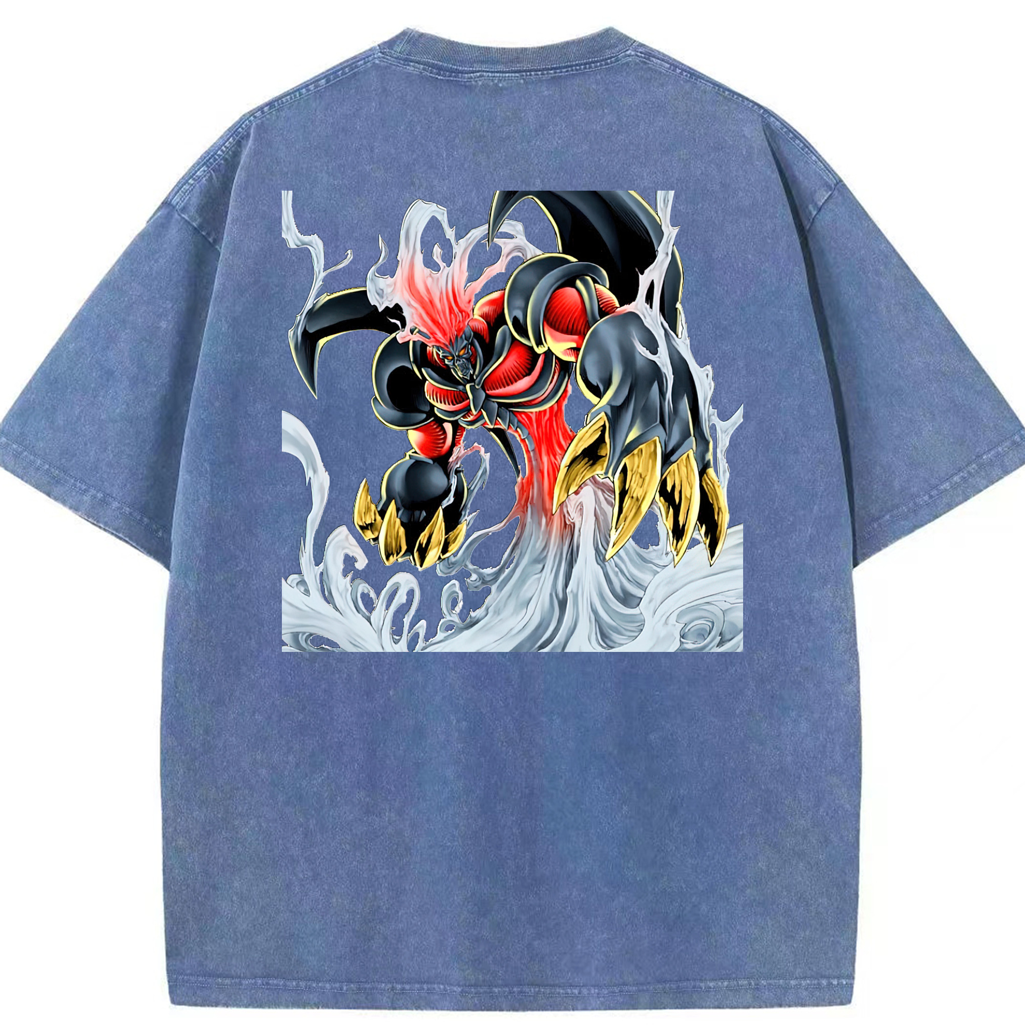 （画像用） 遊☆戯☆王 Yu-Gi-Oh! 綿100% ヴィンテージ風 半袖Tシャツ（背面プリント）