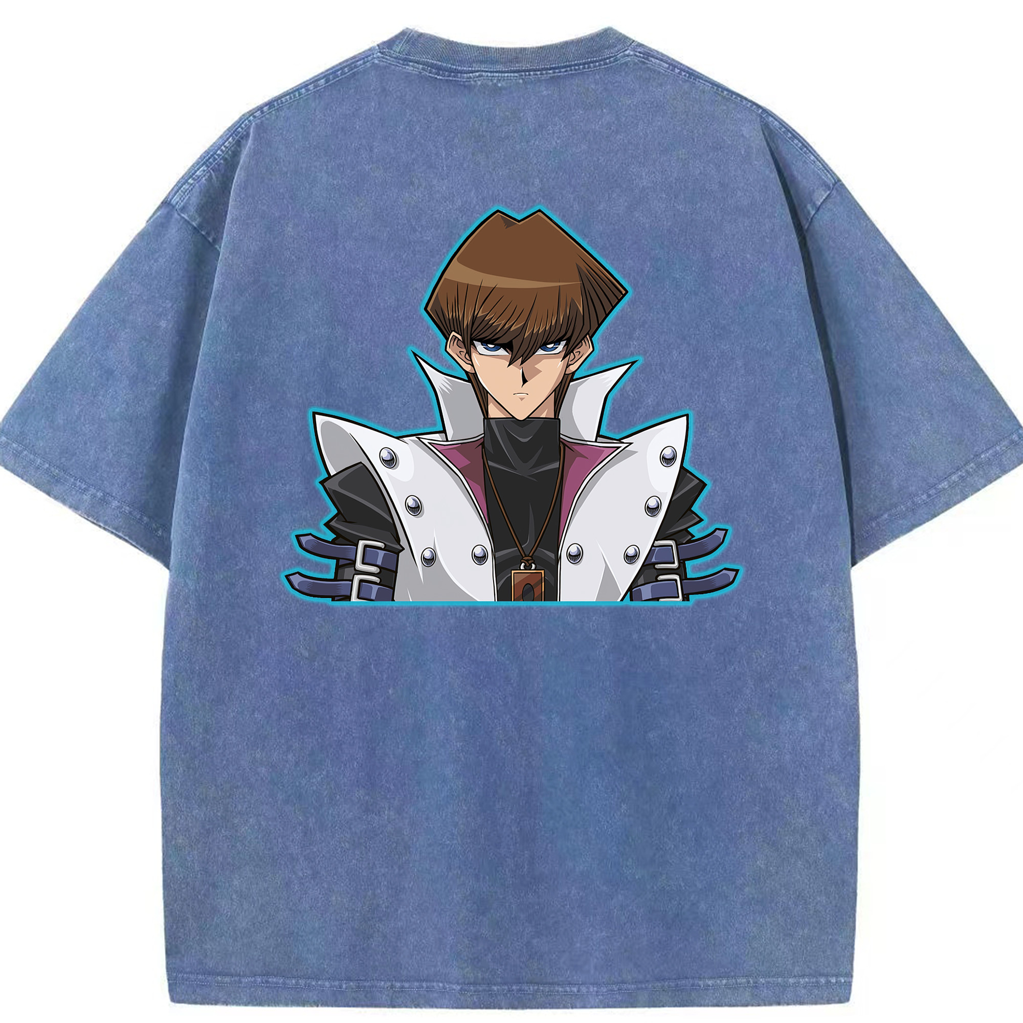 （画像用） 遊☆戯☆王 Yu-Gi-Oh! 綿100% ヴィンテージ風 半袖Tシャツ（背面プリント）