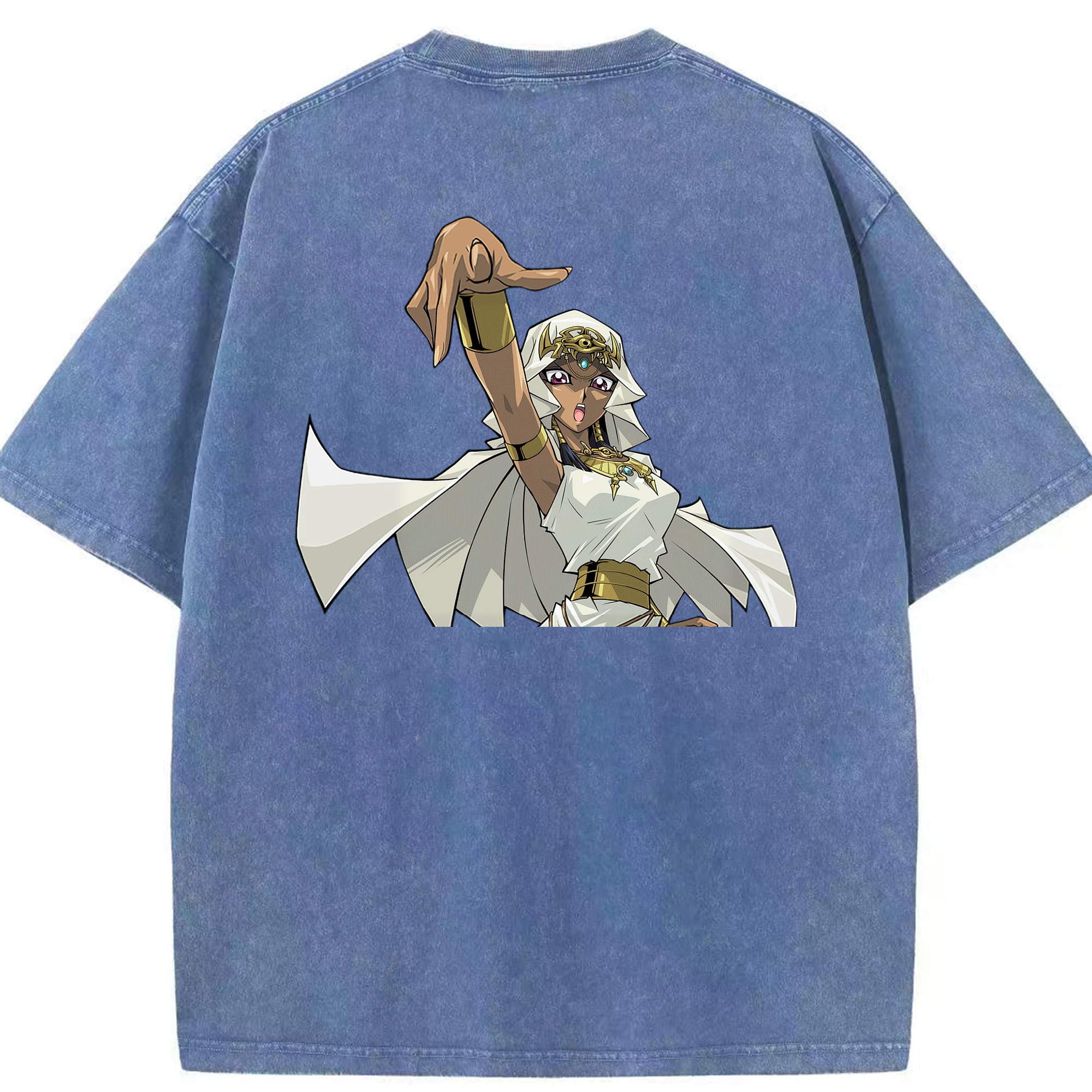（画像用） 遊☆戯☆王 Yu-Gi-Oh! 綿100% ヴィンテージ風 半袖Tシャツ（背面プリント）