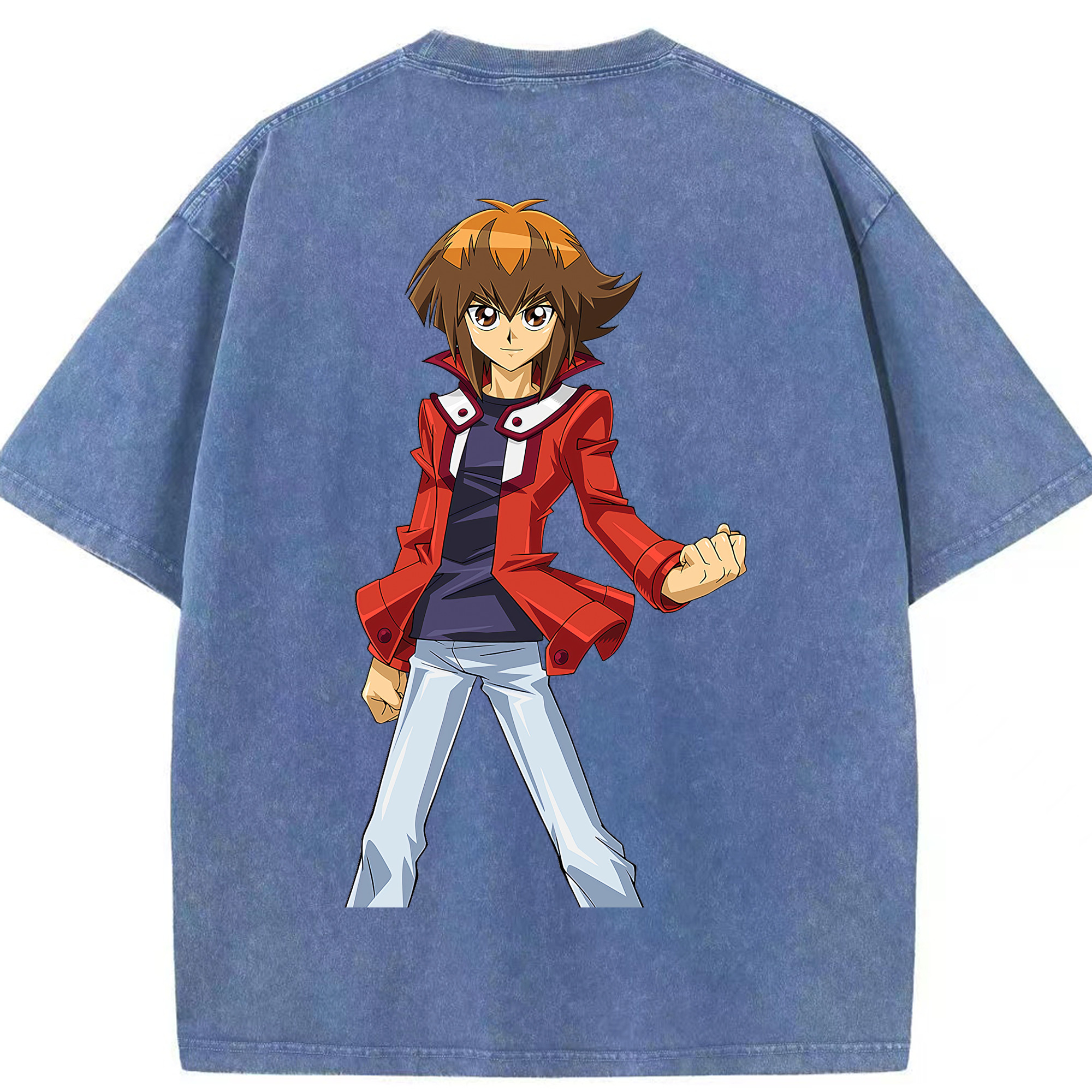 （画像用） 遊☆戯☆王 Yu-Gi-Oh! 綿100% ヴィンテージ風 半袖Tシャツ（背面プリント）
