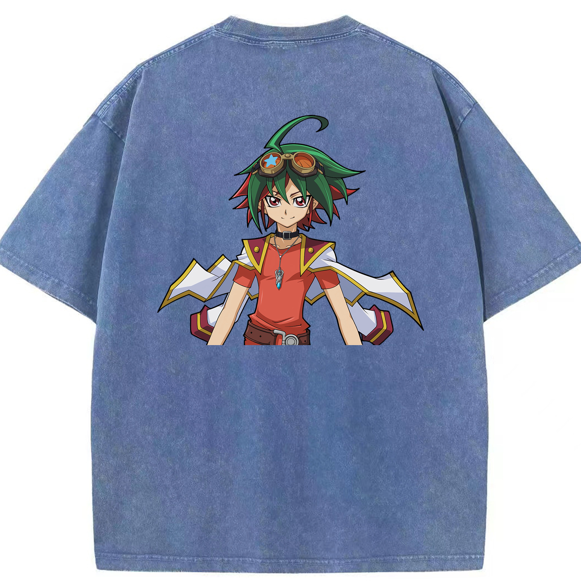 （画像用） 遊☆戯☆王 Yu-Gi-Oh! 綿100% ヴィンテージ風 半袖Tシャツ（背面プリント）