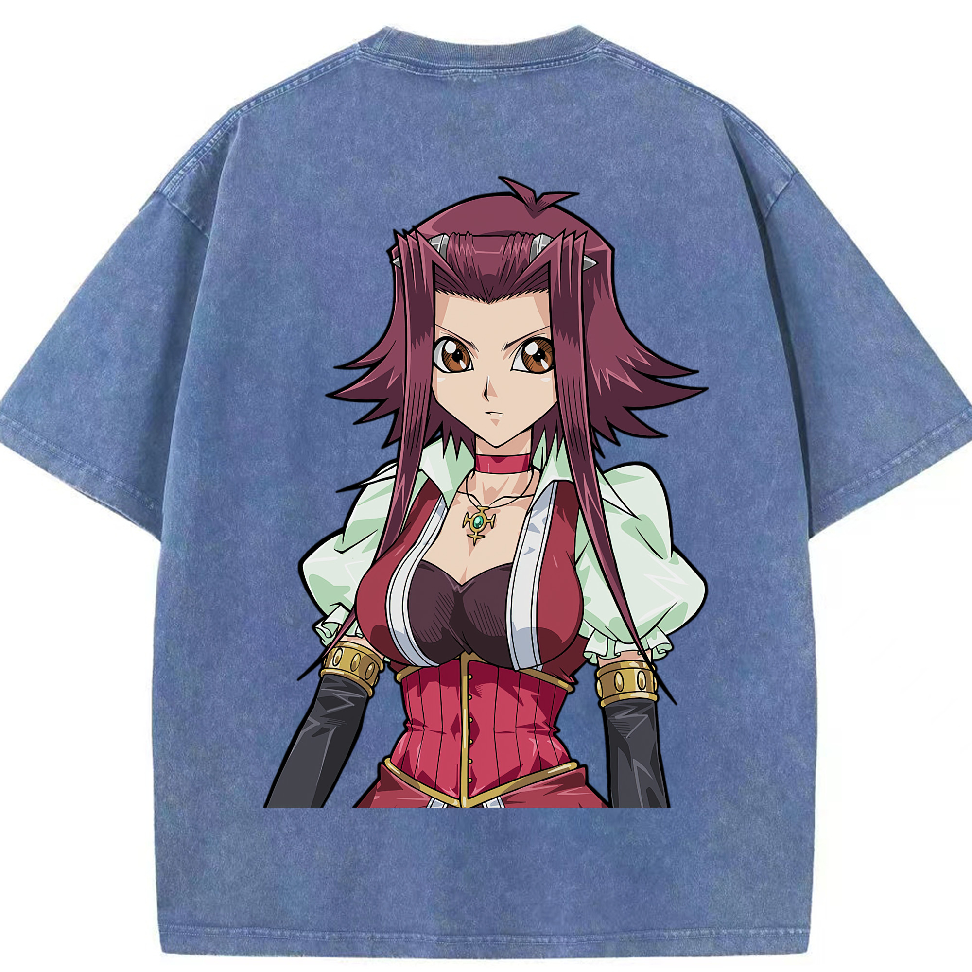 （画像用） 遊☆戯☆王 Yu-Gi-Oh! 綿100% ヴィンテージ風 半袖Tシャツ（背面プリント）