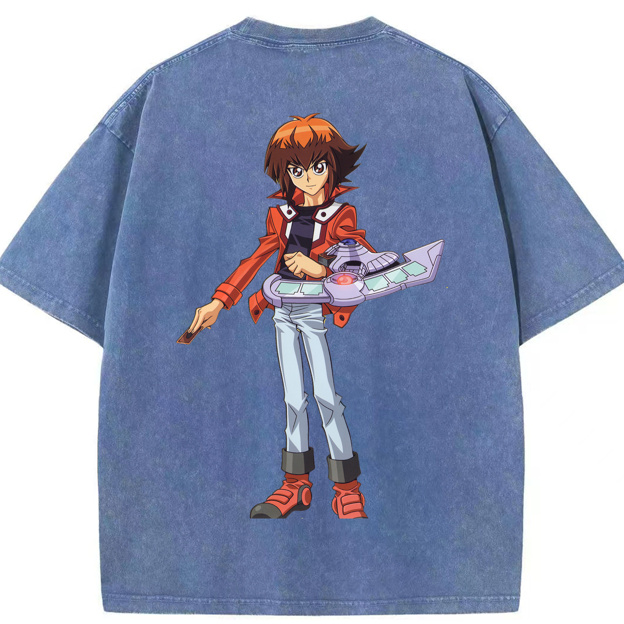 （画像用） 遊☆戯☆王 Yu-Gi-Oh! 綿100% ヴィンテージ風 半袖Tシャツ（背面プリント）