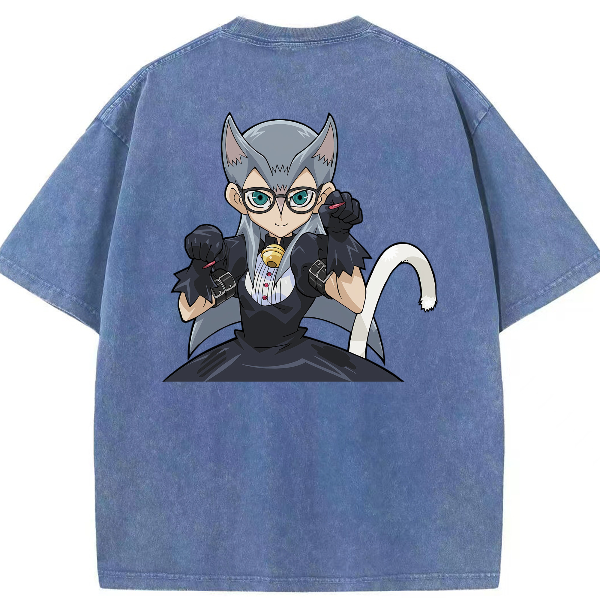 （画像用） 遊☆戯☆王 Yu-Gi-Oh! 綿100% ヴィンテージ風 半袖Tシャツ（背面プリント）