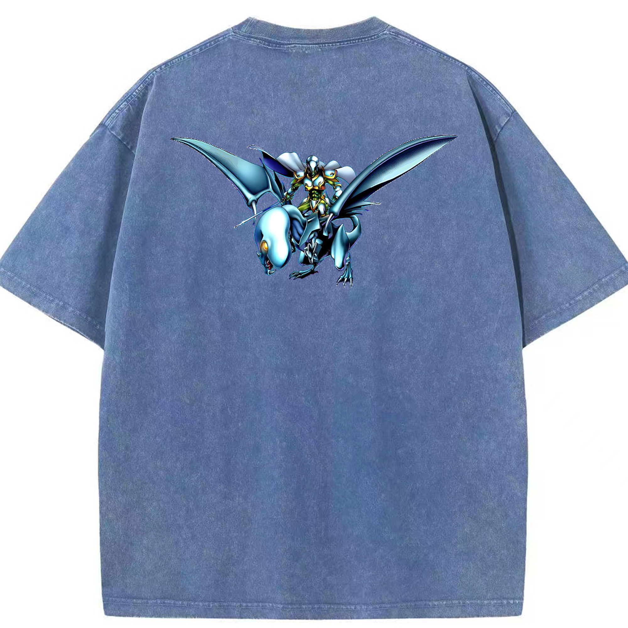 （画像用） 遊☆戯☆王 Yu-Gi-Oh! 綿100% ヴィンテージ風 半袖Tシャツ（背面プリント）