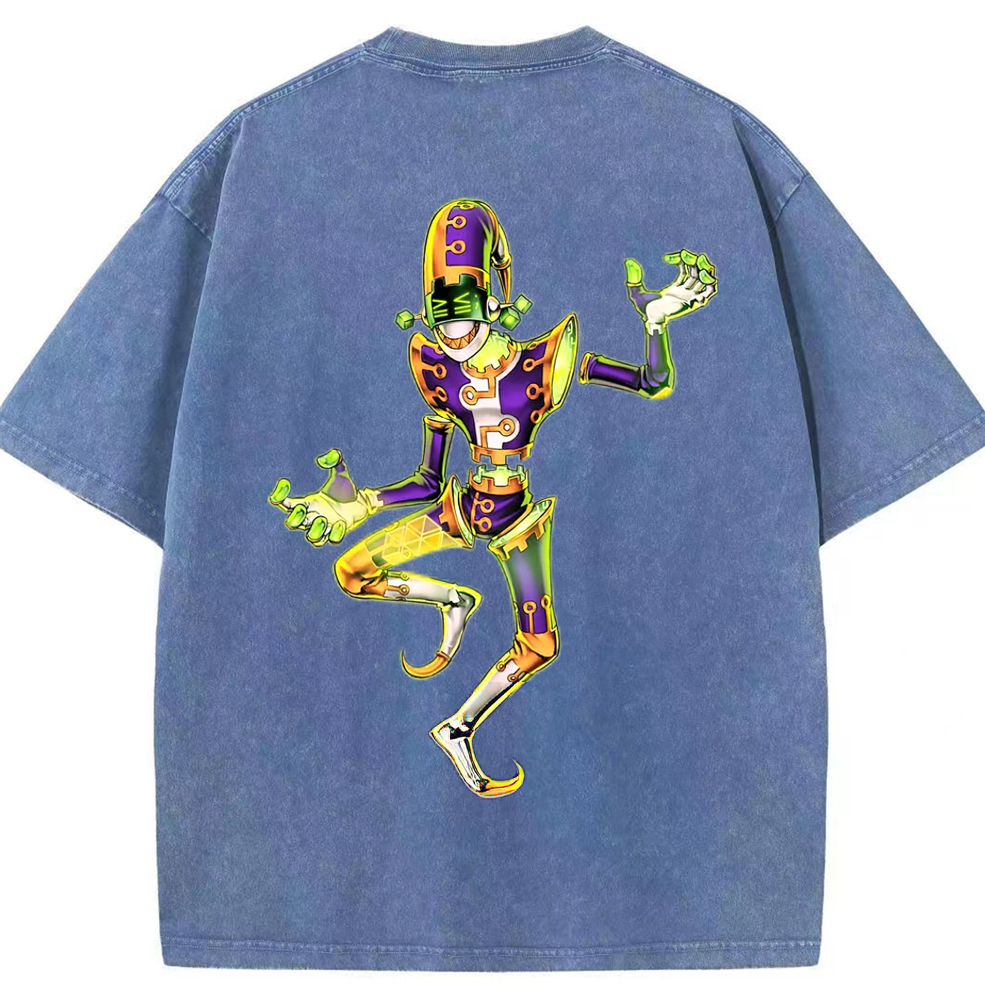 （画像用） 遊☆戯☆王 Yu-Gi-Oh! 綿100% ヴィンテージ風 半袖Tシャツ（背面プリント）