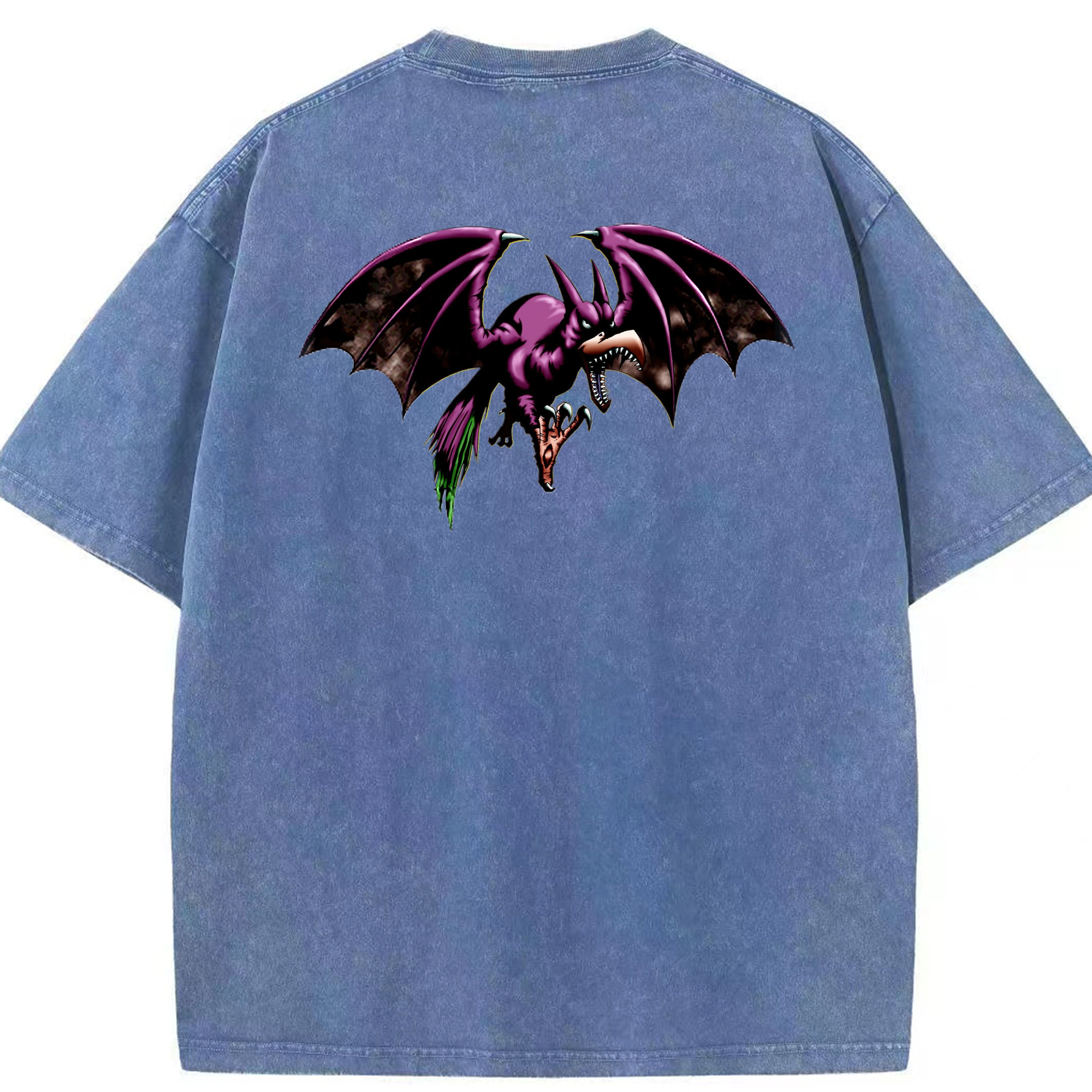 （画像用） 遊☆戯☆王 Yu-Gi-Oh! 綿100% ヴィンテージ風 半袖Tシャツ（背面プリント）