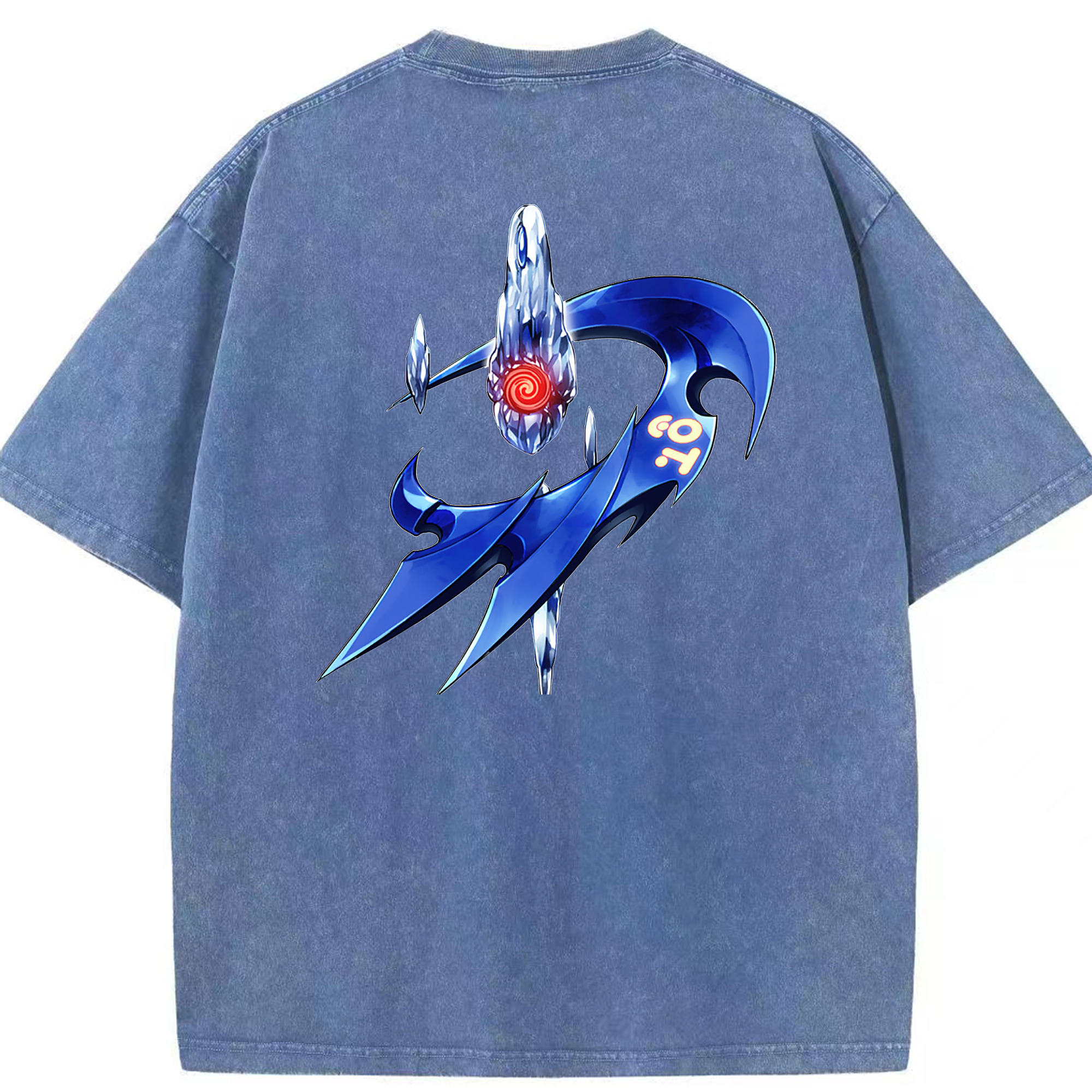 （画像用） 遊☆戯☆王 Yu-Gi-Oh! 綿100% ヴィンテージ風 半袖Tシャツ（背面プリント）