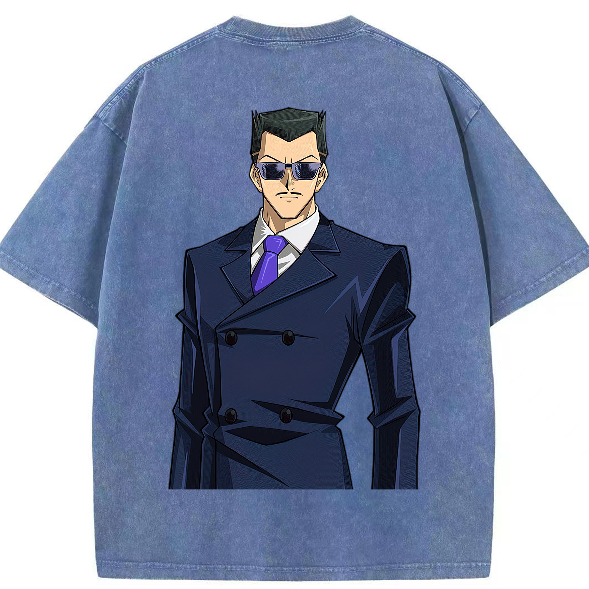 （画像用） 遊☆戯☆王 Yu-Gi-Oh! 綿100% ヴィンテージ風 半袖Tシャツ（背面プリント）