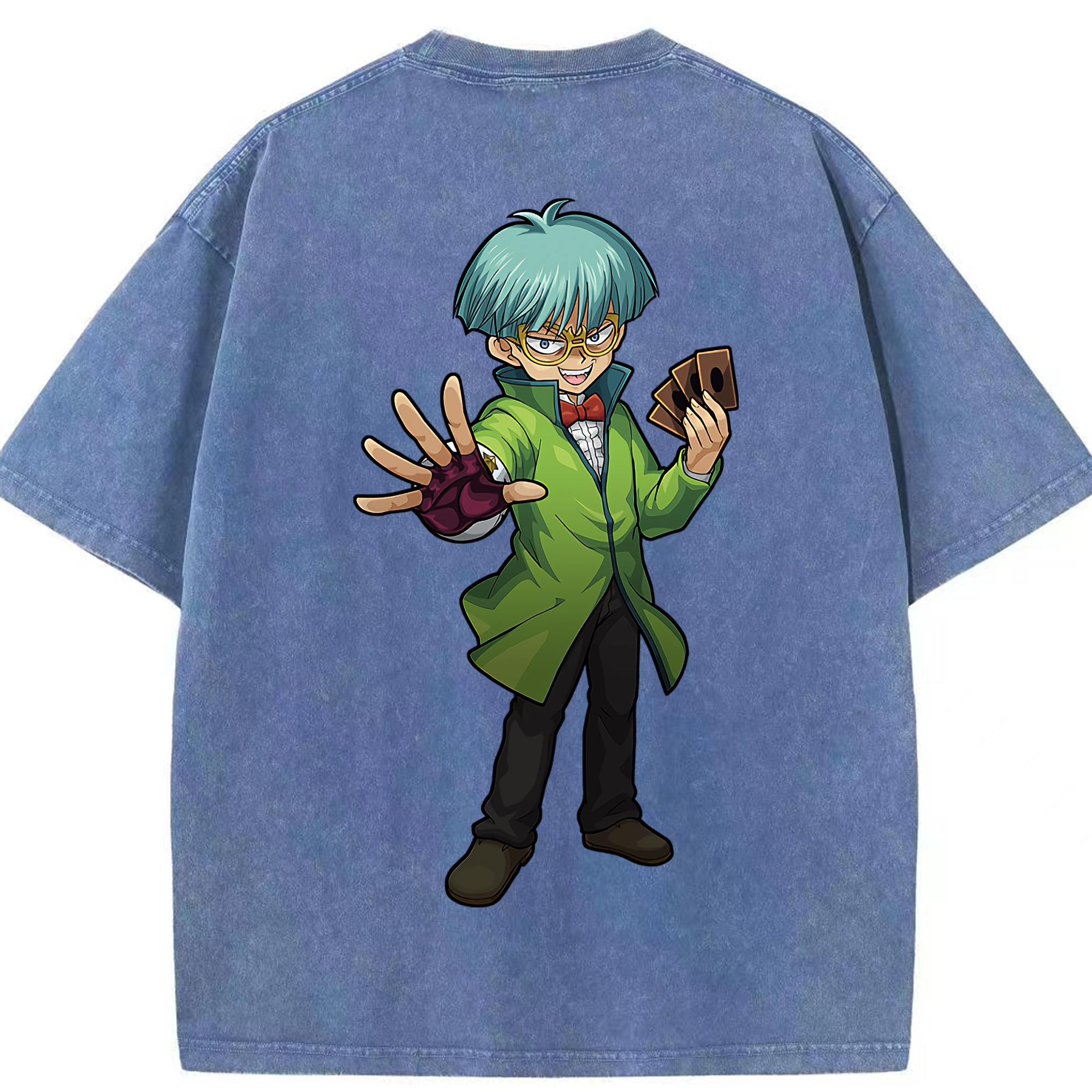 （画像用） 遊☆戯☆王 Yu-Gi-Oh! 綿100% ヴィンテージ風 半袖Tシャツ（背面プリント）