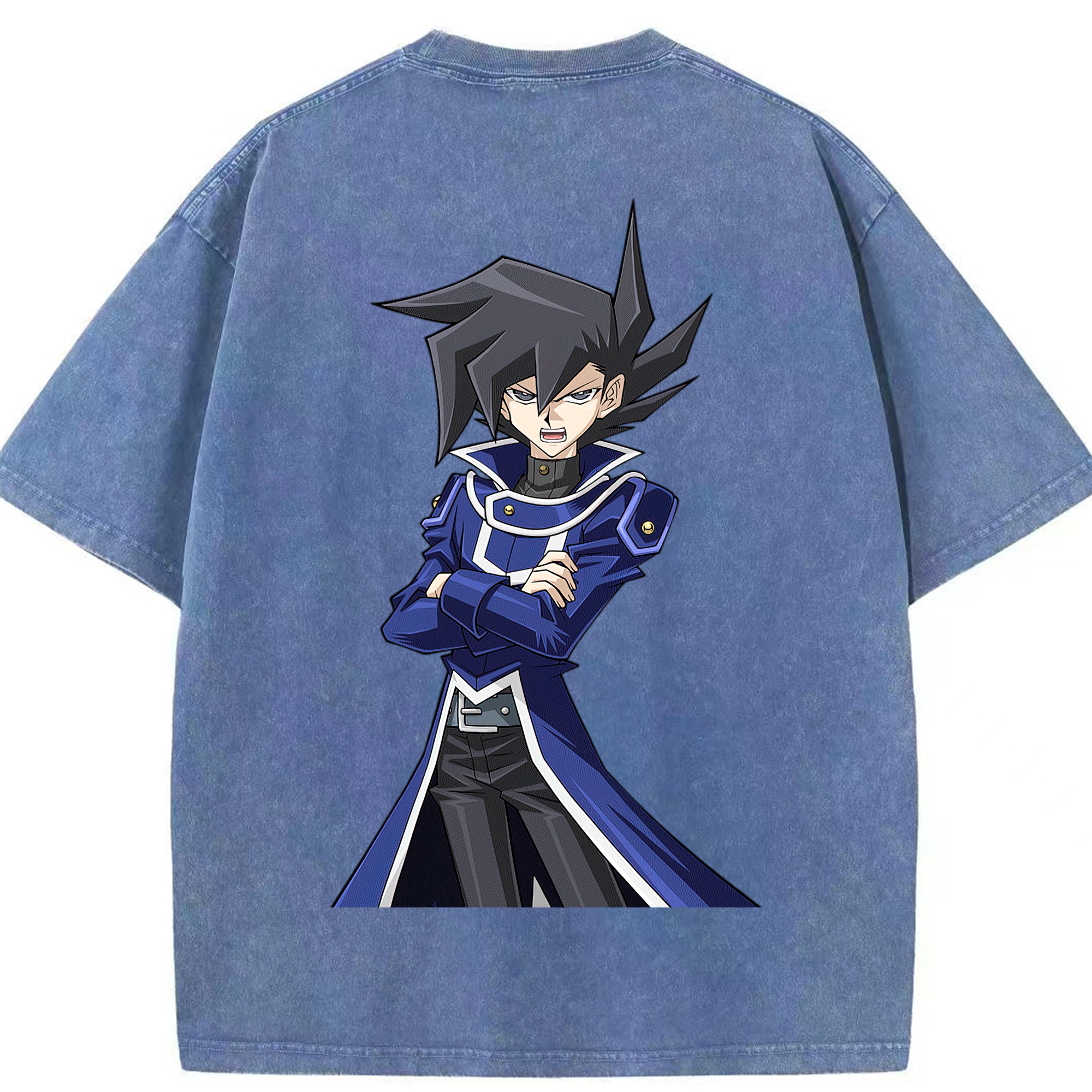 （画像用） 遊☆戯☆王 Yu-Gi-Oh! 綿100% ヴィンテージ風 半袖Tシャツ（背面プリント）