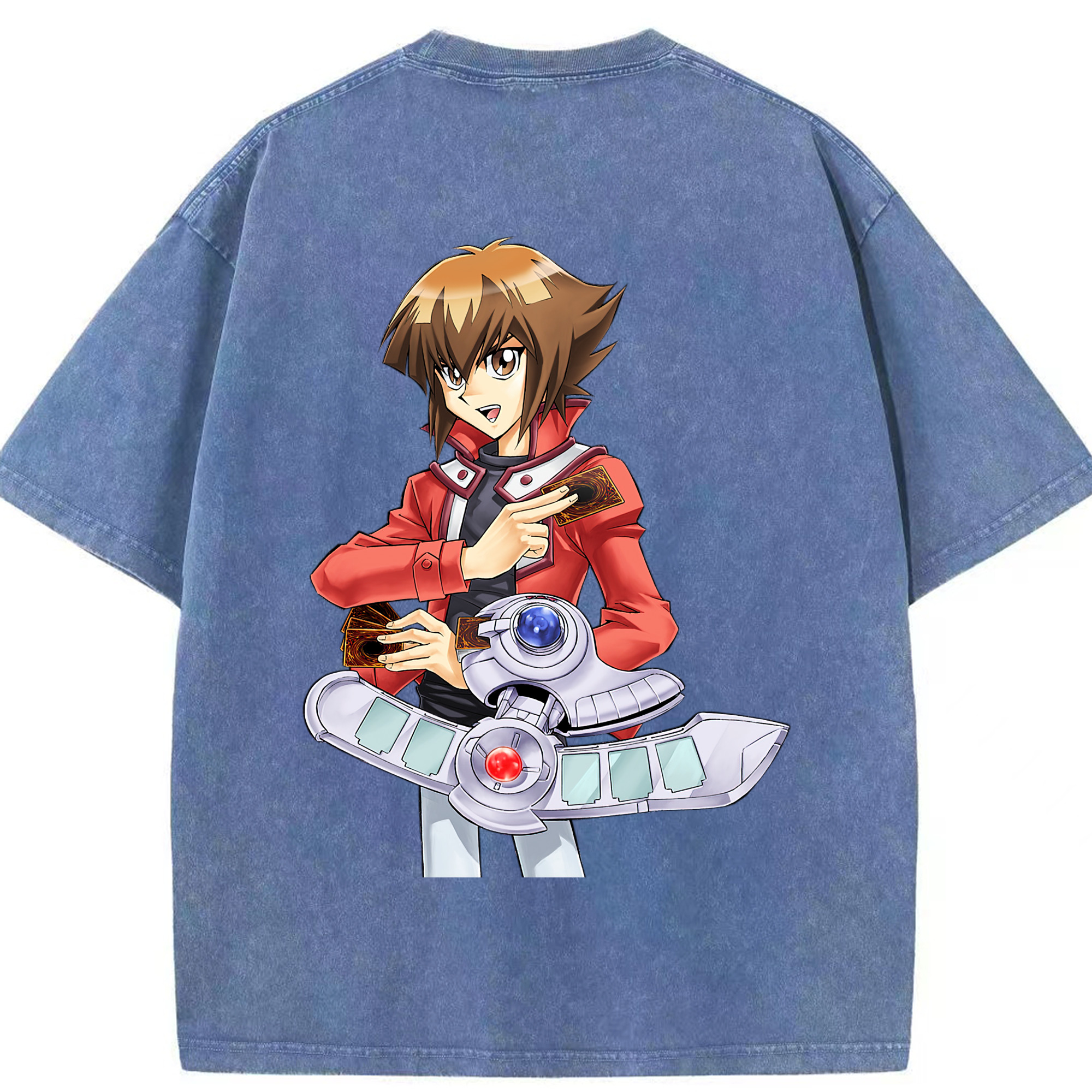 （画像用） 遊☆戯☆王 Yu-Gi-Oh! 綿100% ヴィンテージ風 半袖Tシャツ（背面プリント）