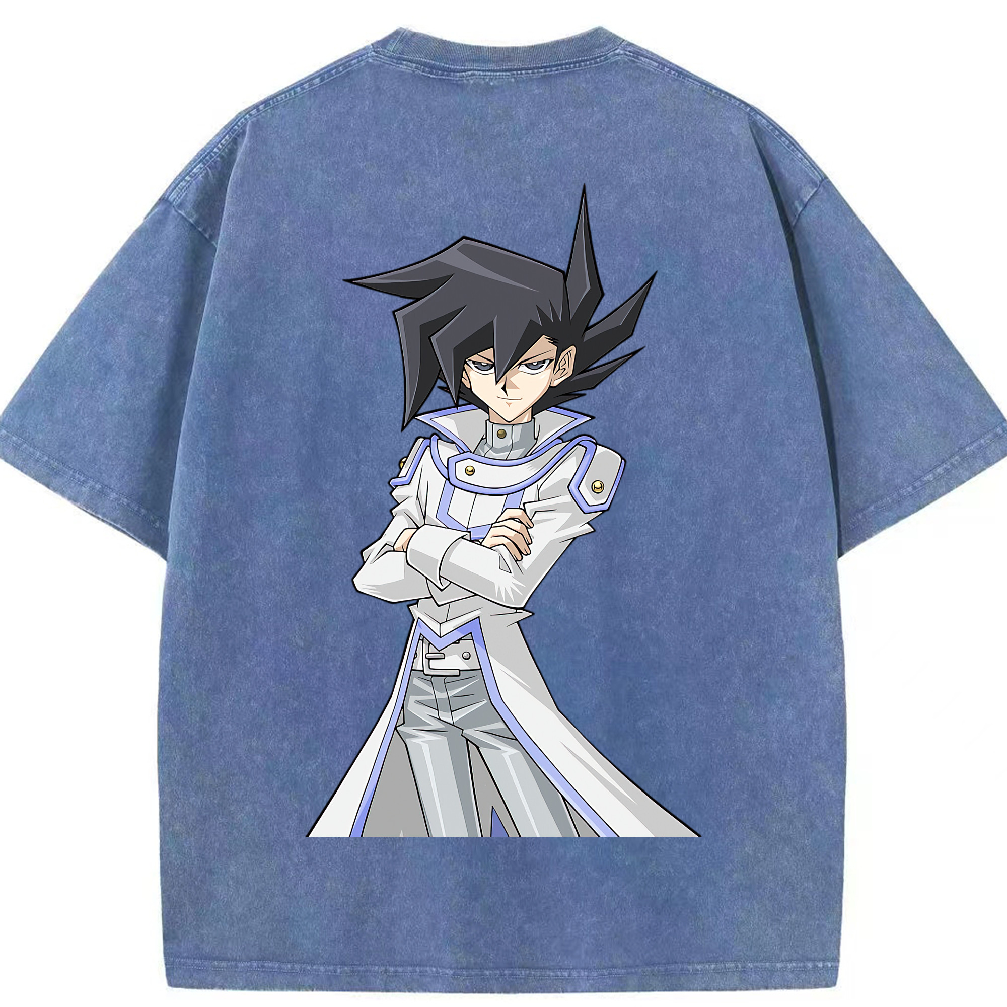 （画像用） 遊☆戯☆王 Yu-Gi-Oh! 綿100% ヴィンテージ風 半袖Tシャツ（背面プリント）