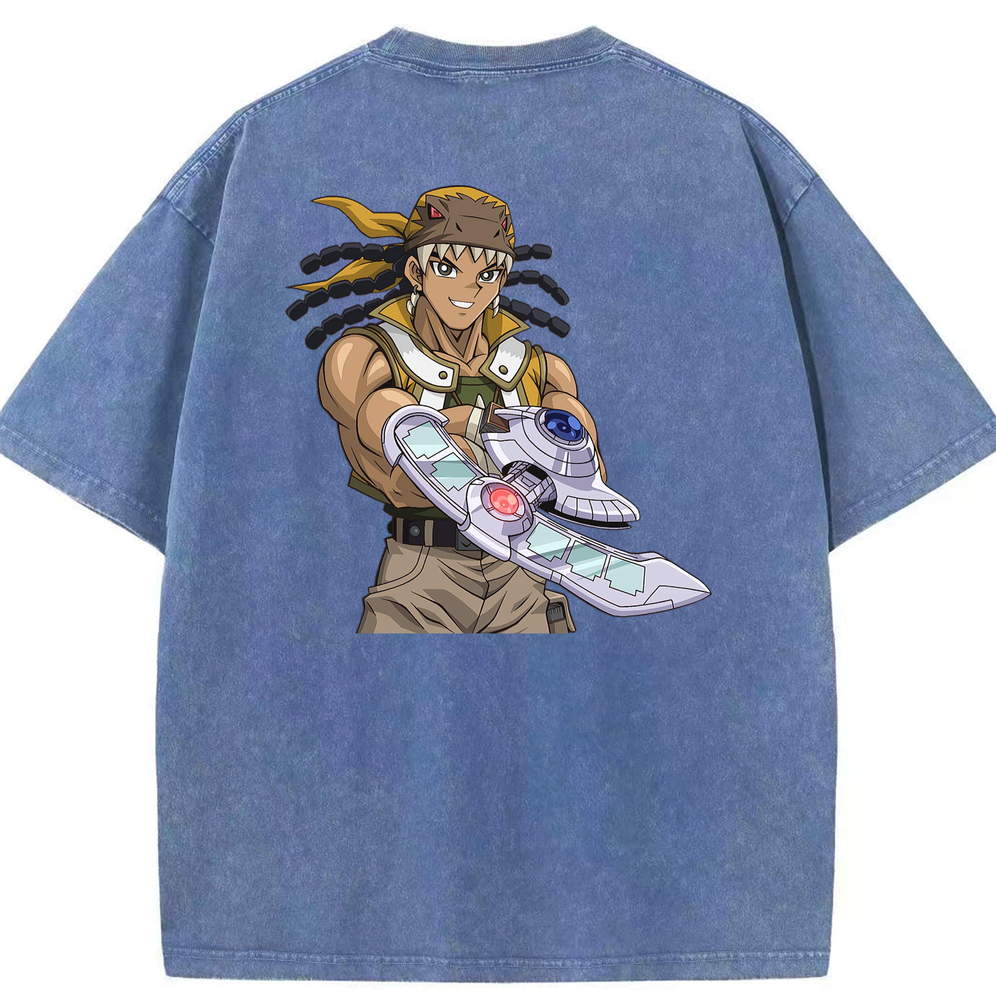 （画像用） 遊☆戯☆王 Yu-Gi-Oh! 綿100% ヴィンテージ風 半袖Tシャツ（背面プリント）