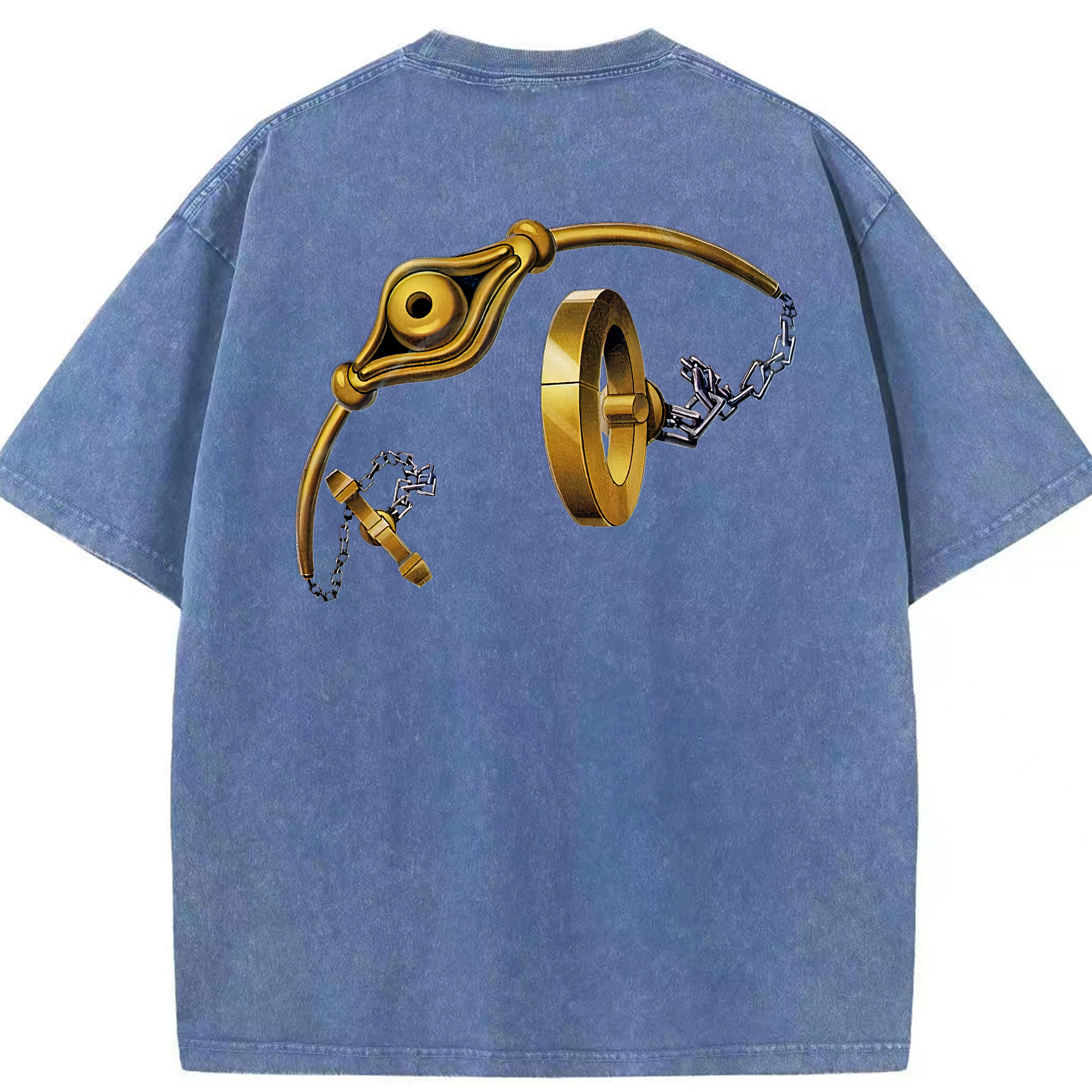 （画像用） 遊☆戯☆王 Yu-Gi-Oh! 綿100% ヴィンテージ風 半袖Tシャツ（背面プリント）