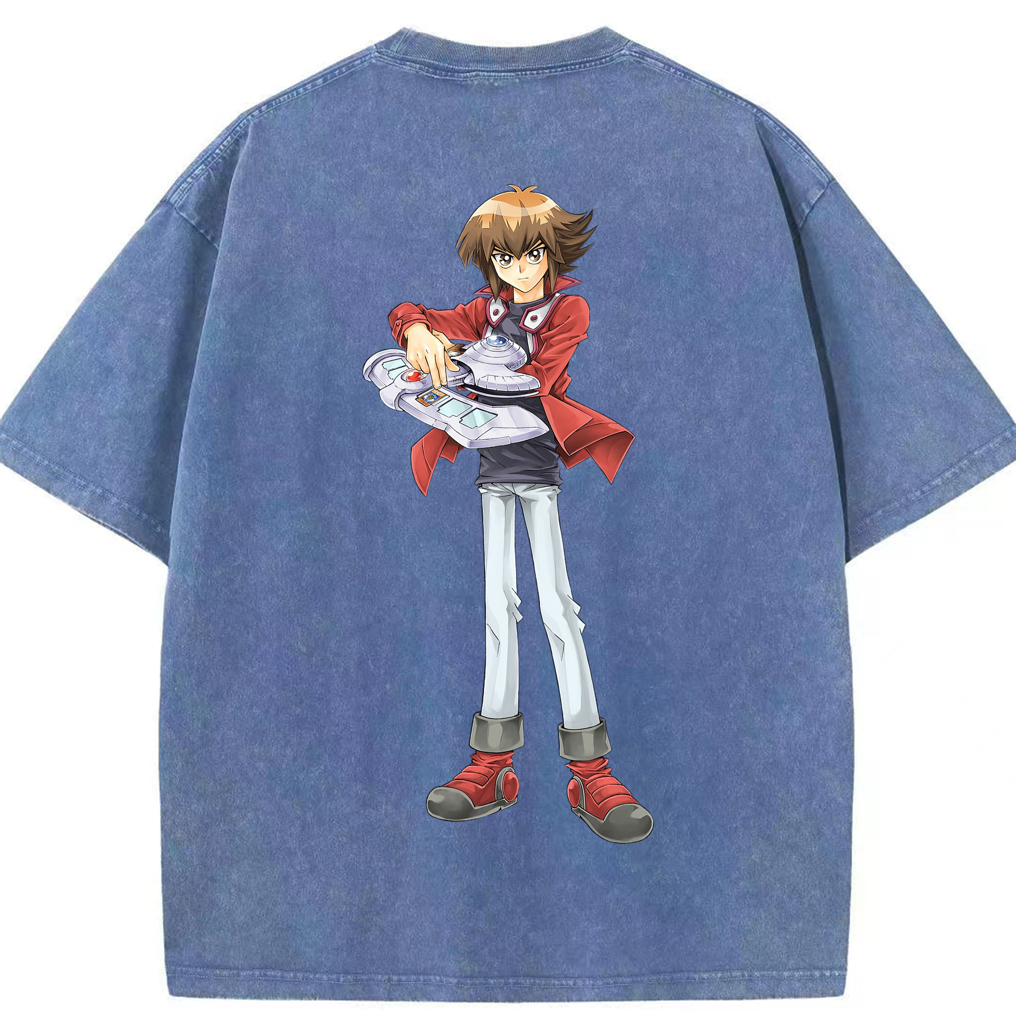 （画像用） 遊☆戯☆王 Yu-Gi-Oh! 綿100% ヴィンテージ風 半袖Tシャツ（背面プリント）