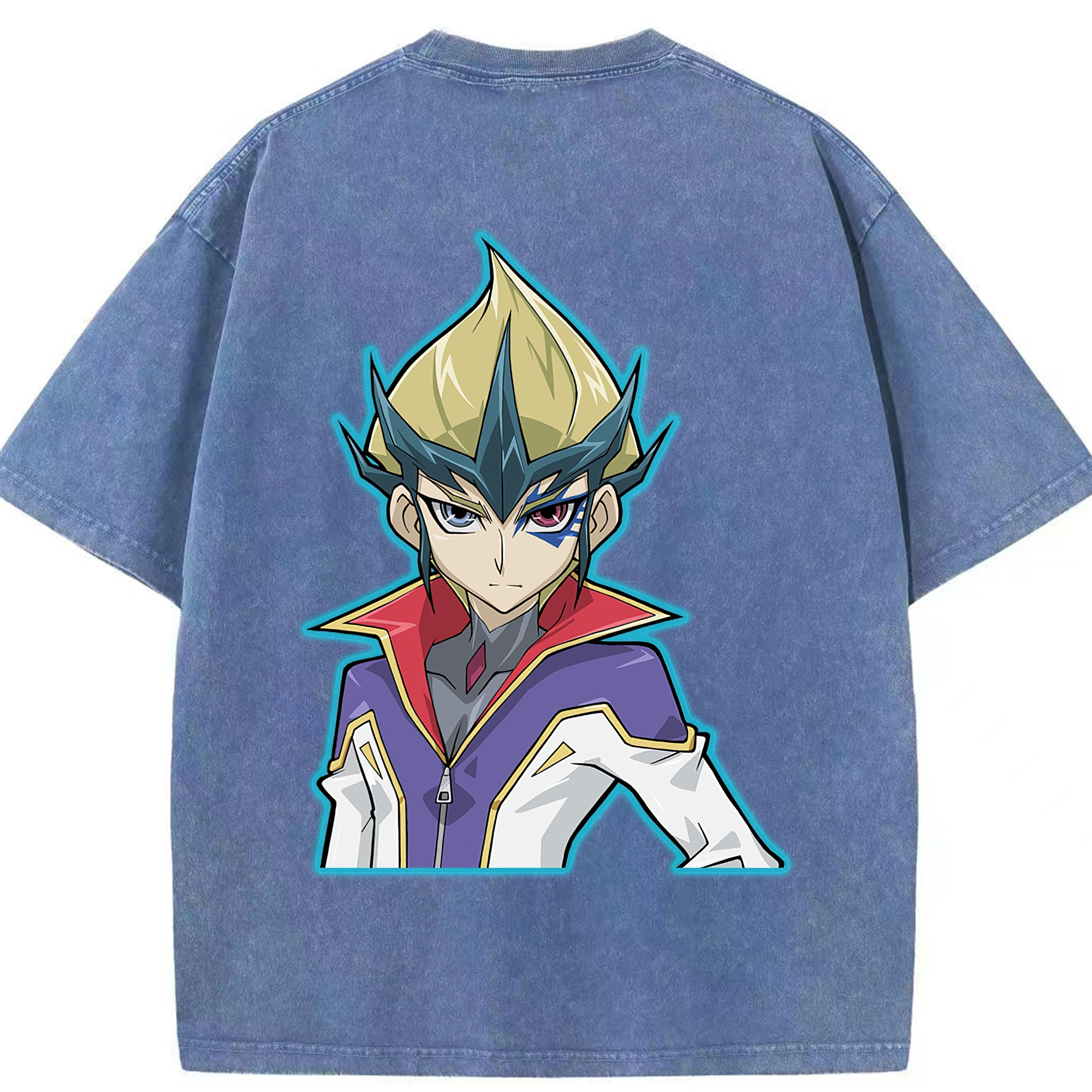 （画像用） 遊☆戯☆王 Yu-Gi-Oh! 綿100% ヴィンテージ風 半袖Tシャツ（背面プリント）
