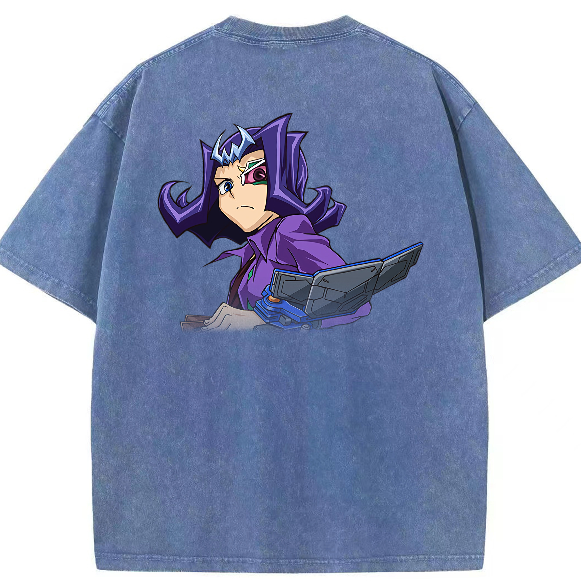 （画像用） 遊☆戯☆王 Yu-Gi-Oh! 綿100% ヴィンテージ風 半袖Tシャツ（背面プリント）