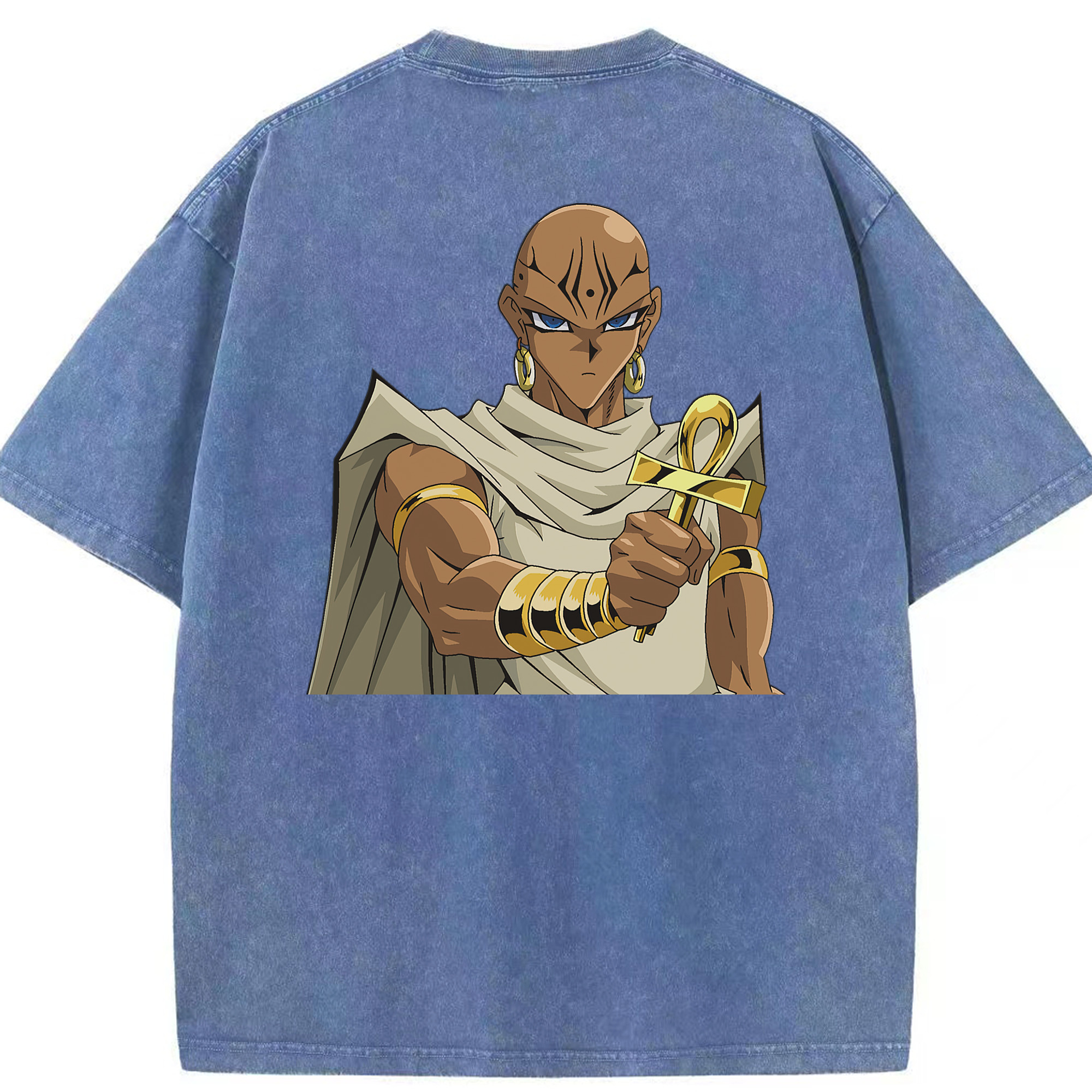 （画像用） 遊☆戯☆王 Yu-Gi-Oh! 綿100% ヴィンテージ風 半袖Tシャツ（背面プリント）