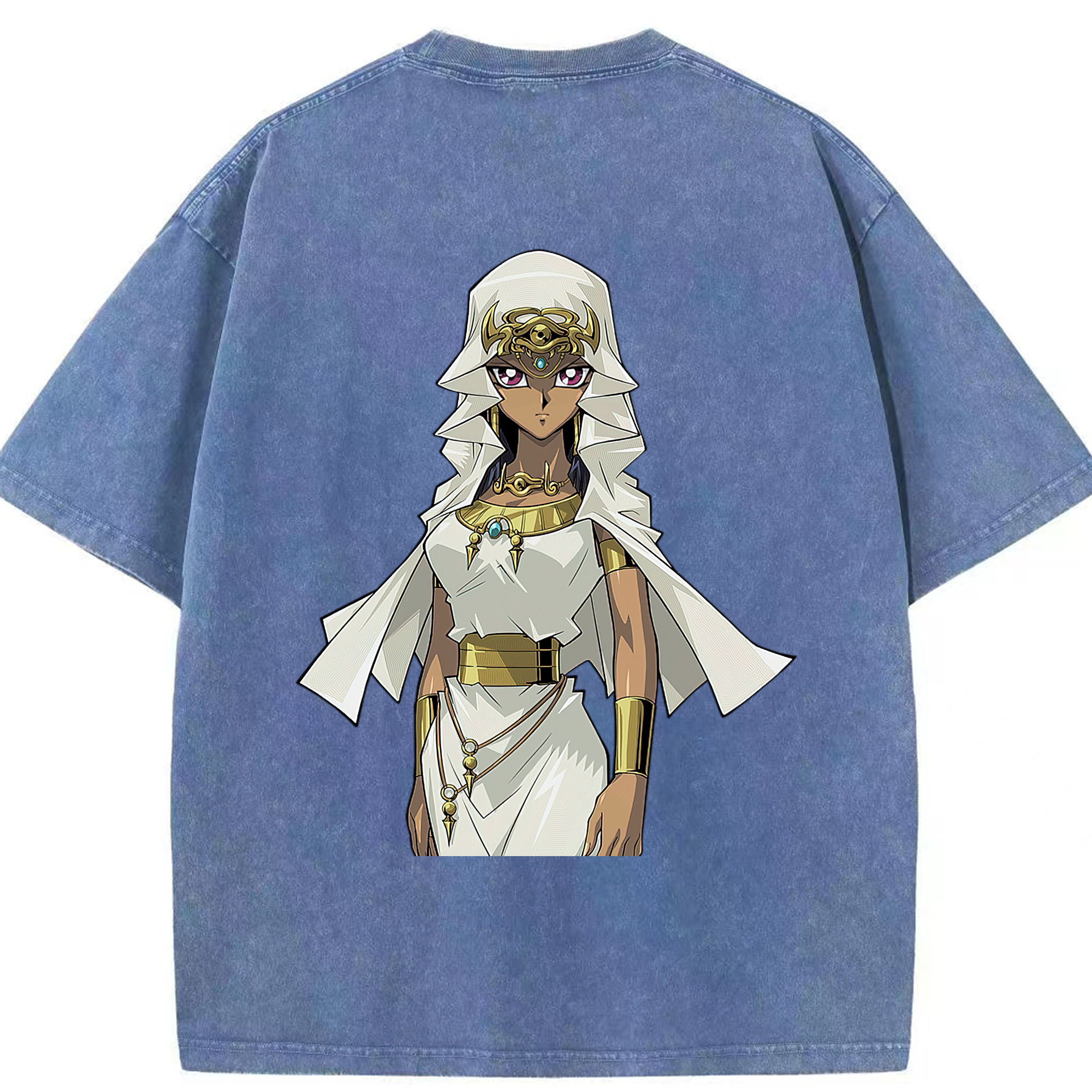 （画像用） 遊☆戯☆王 Yu-Gi-Oh! 綿100% ヴィンテージ風 半袖Tシャツ（背面プリント）