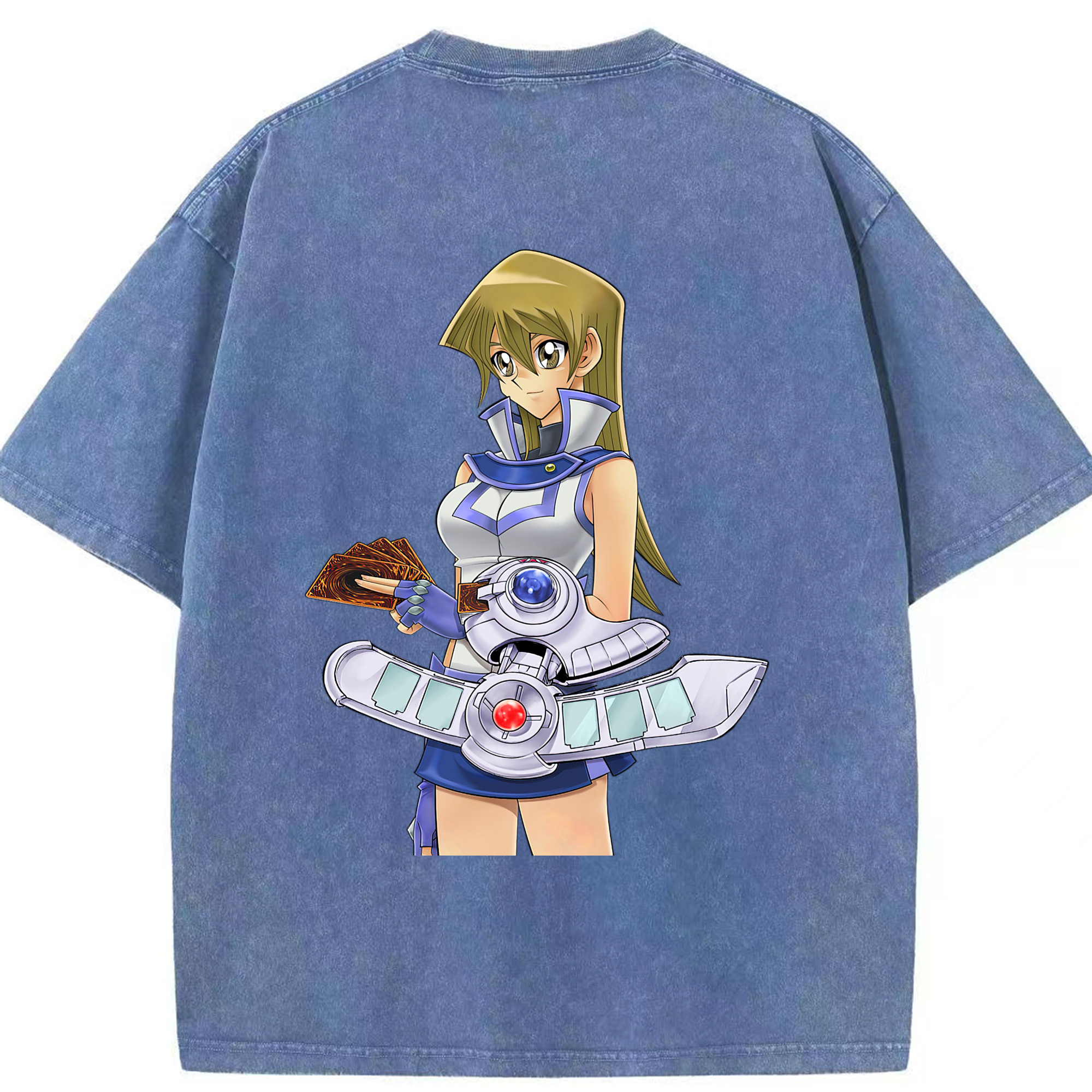 （画像用） 遊☆戯☆王 Yu-Gi-Oh! 綿100% ヴィンテージ風 半袖Tシャツ（背面プリント）