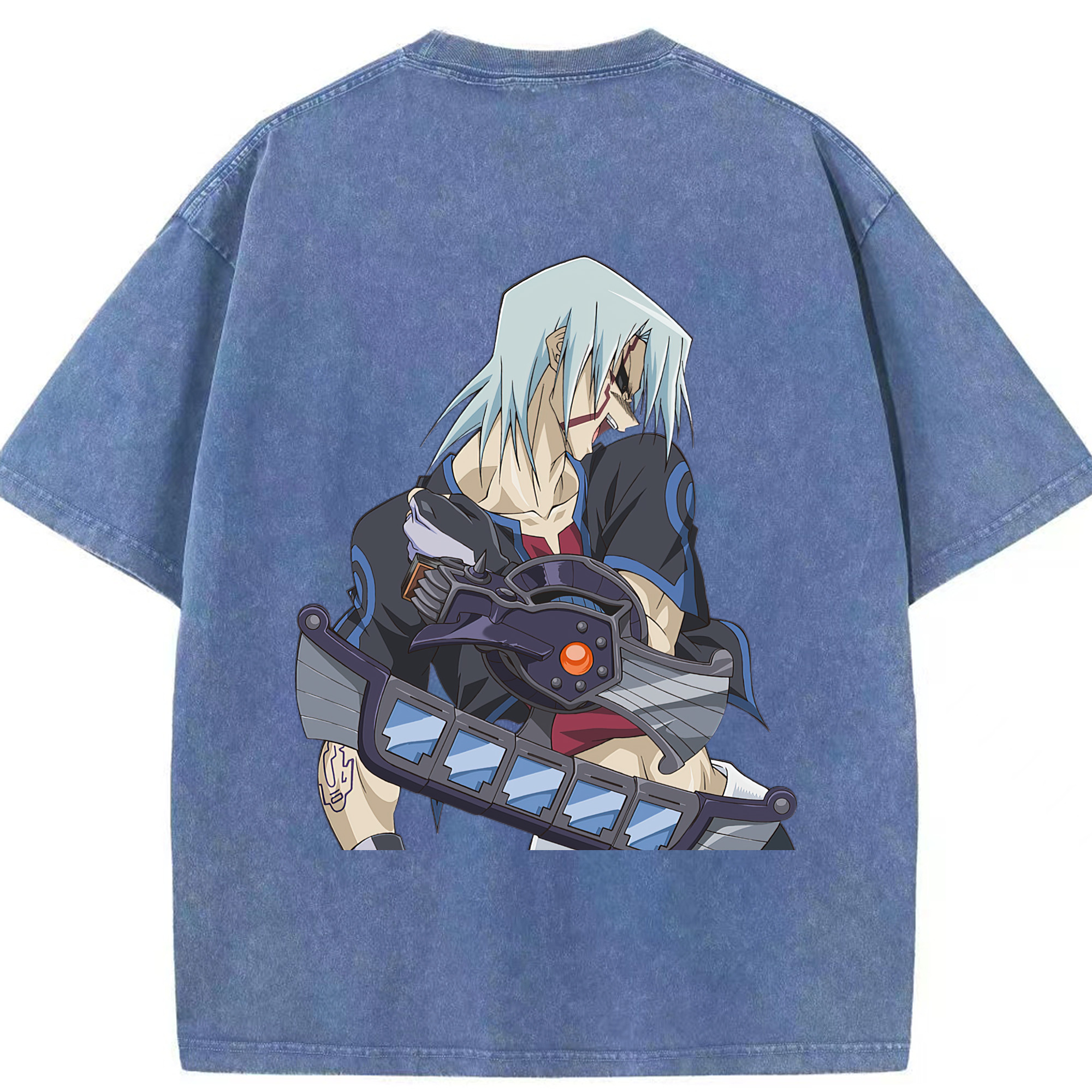 （画像用） 遊☆戯☆王 Yu-Gi-Oh! 綿100% ヴィンテージ風 半袖Tシャツ（背面プリント）