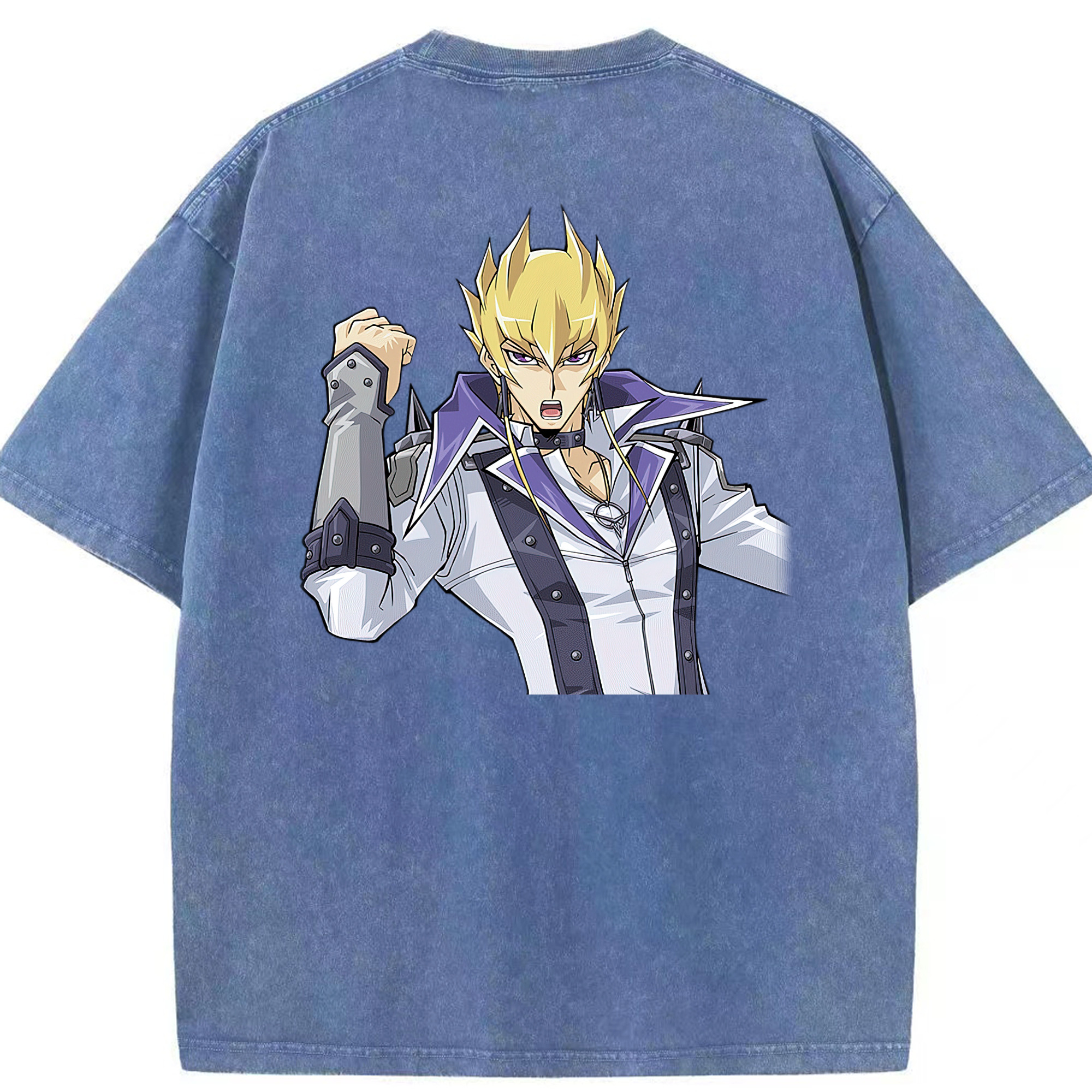 （画像用） 遊☆戯☆王 Yu-Gi-Oh! 綿100% ヴィンテージ風 半袖Tシャツ（背面プリント）