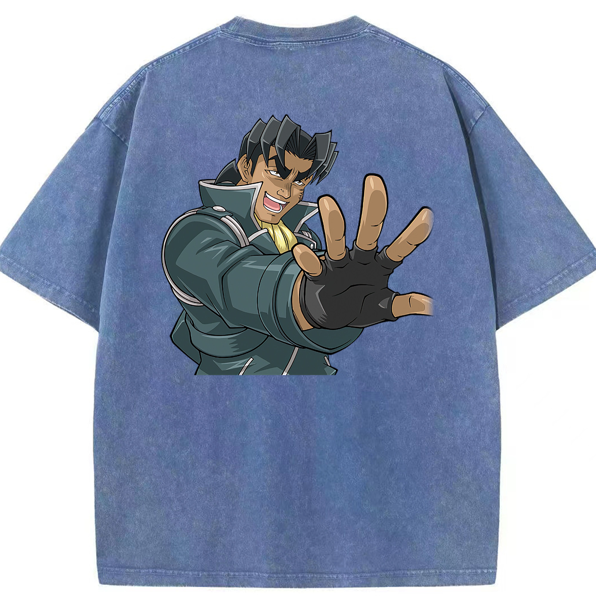 （画像用） 遊☆戯☆王 Yu-Gi-Oh! 綿100% ヴィンテージ風 半袖Tシャツ（背面プリント）