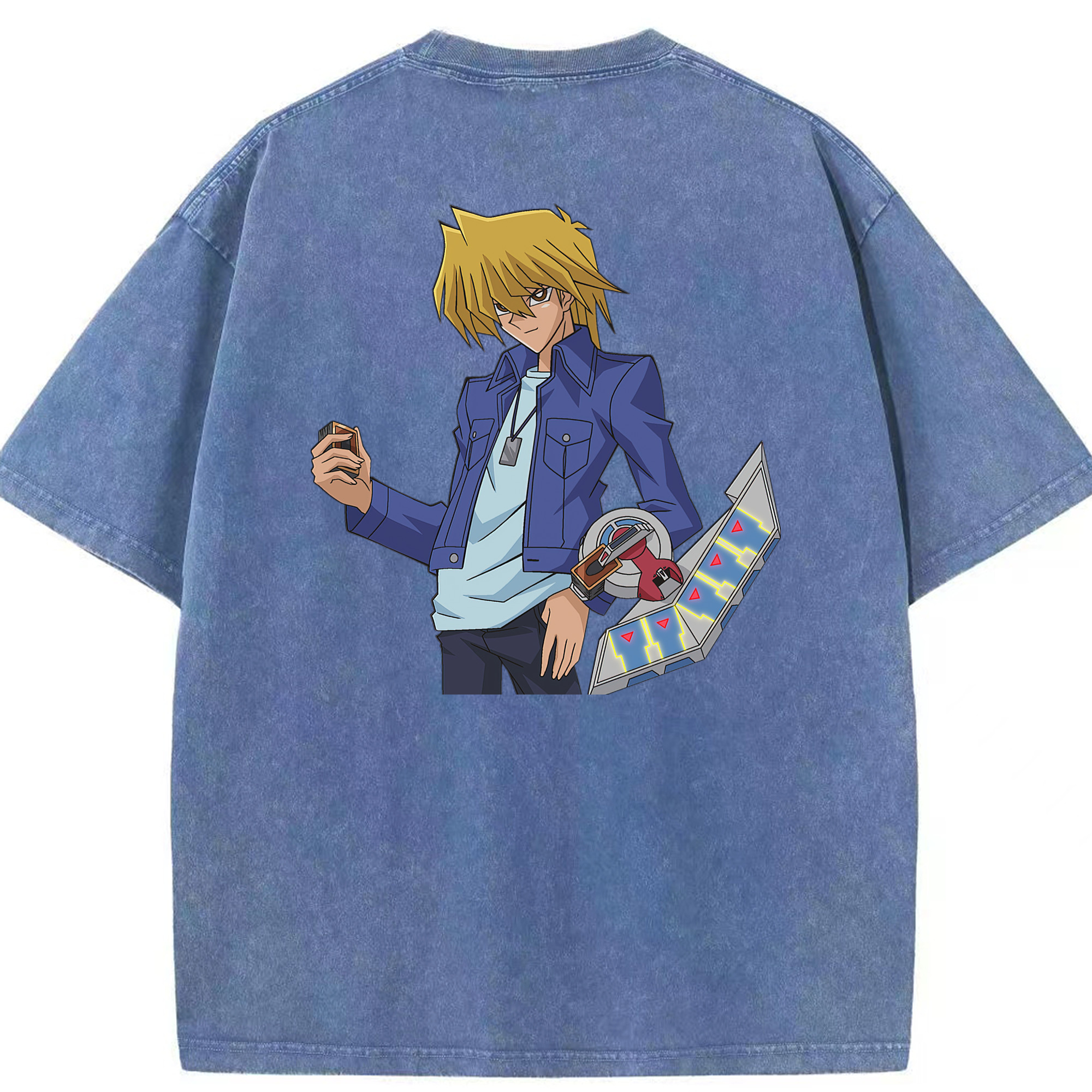 （画像用） 遊☆戯☆王 Yu-Gi-Oh! 綿100% ヴィンテージ風 半袖Tシャツ（背面プリント）