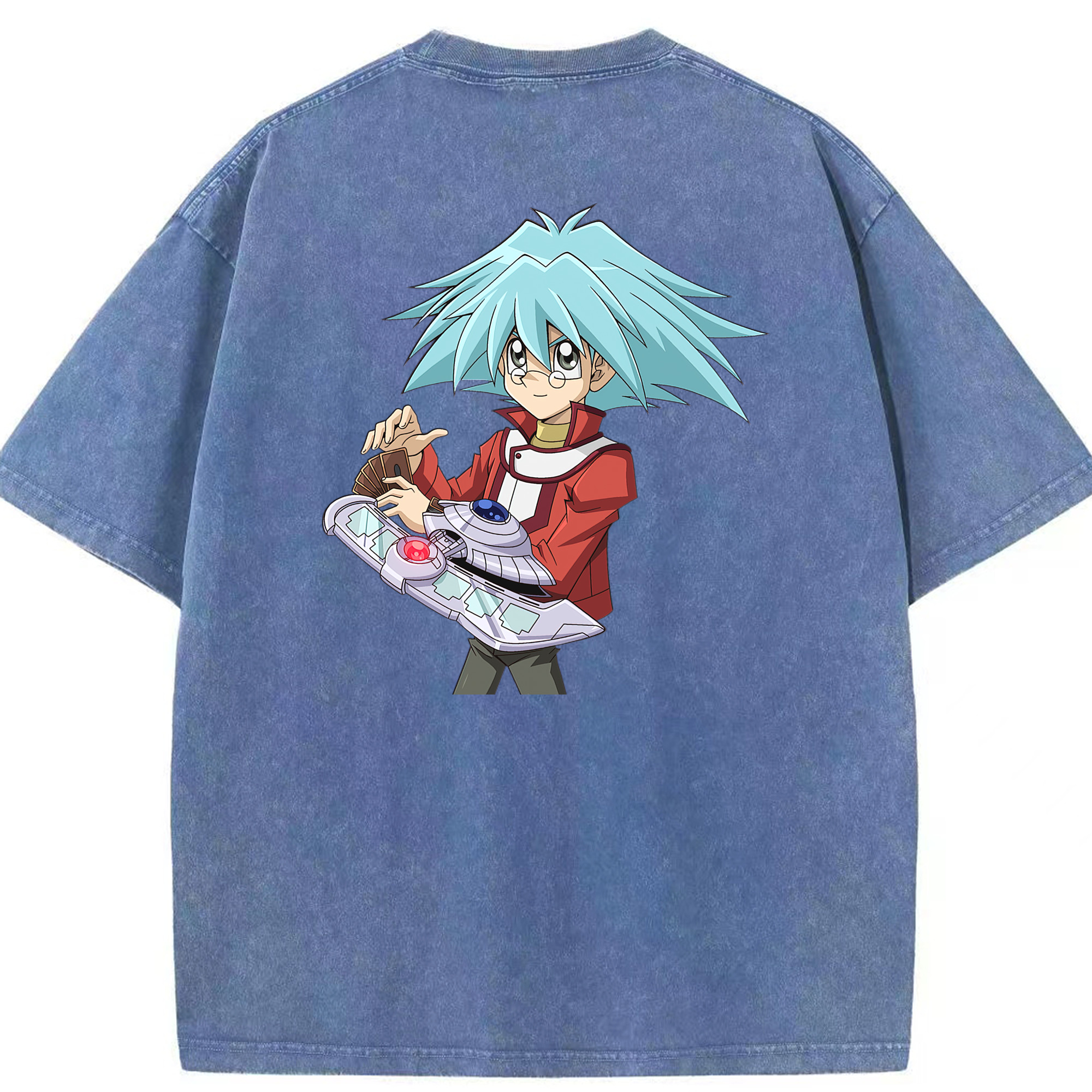 （画像用） 遊☆戯☆王 Yu-Gi-Oh! 綿100% ヴィンテージ風 半袖Tシャツ（背面プリント）