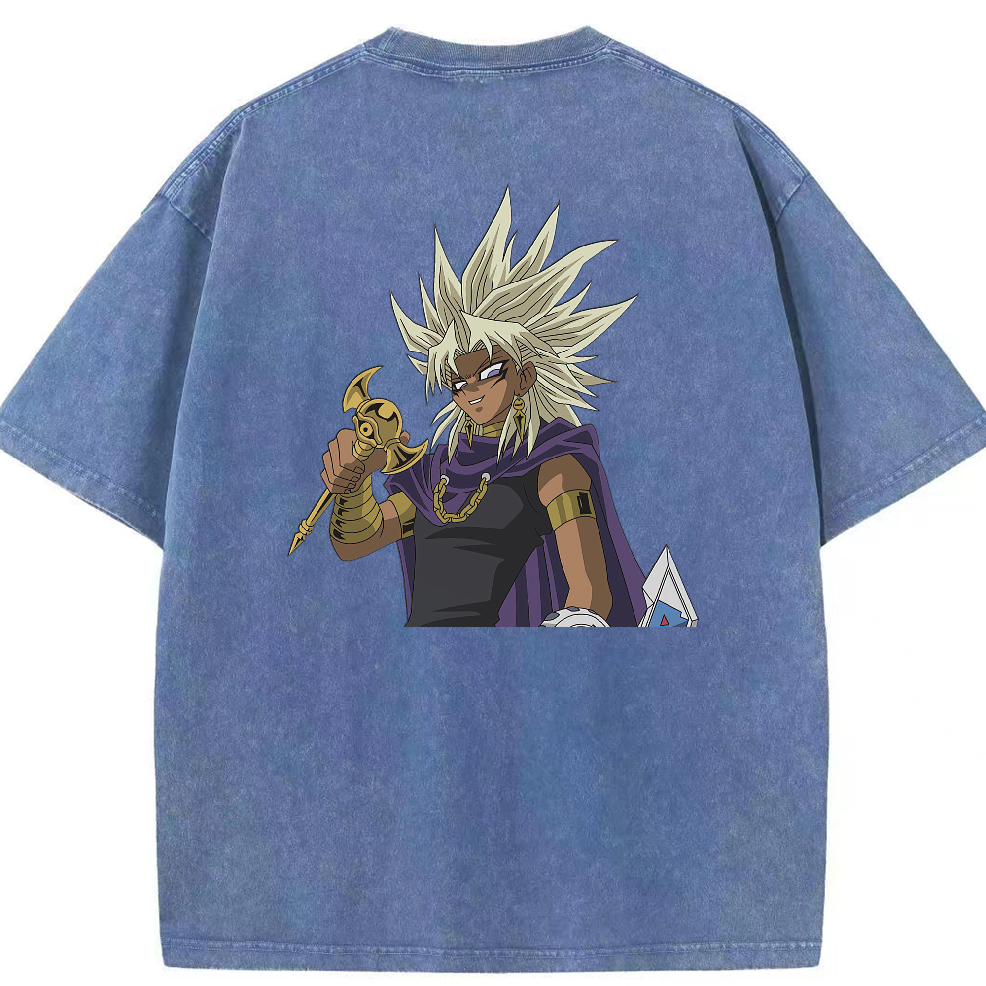 （画像用） 遊☆戯☆王 Yu-Gi-Oh! 綿100% ヴィンテージ風 半袖Tシャツ（背面プリント）