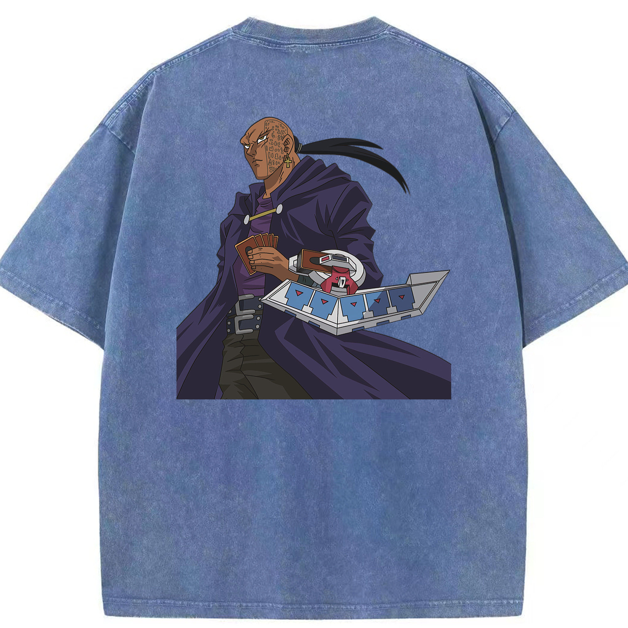 （画像用） 遊☆戯☆王 Yu-Gi-Oh! 綿100% ヴィンテージ風 半袖Tシャツ（背面プリント）