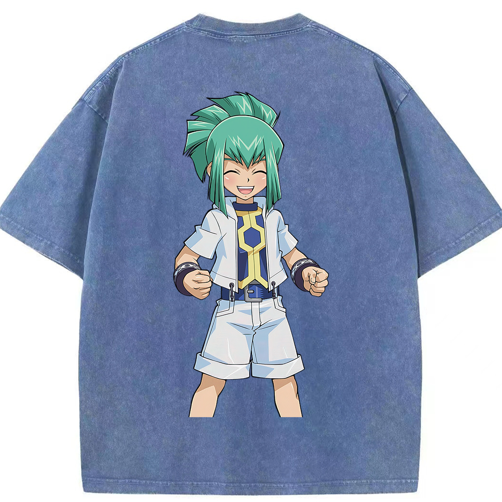 （画像用） 遊☆戯☆王 Yu-Gi-Oh! 綿100% ヴィンテージ風 半袖Tシャツ（背面プリント）