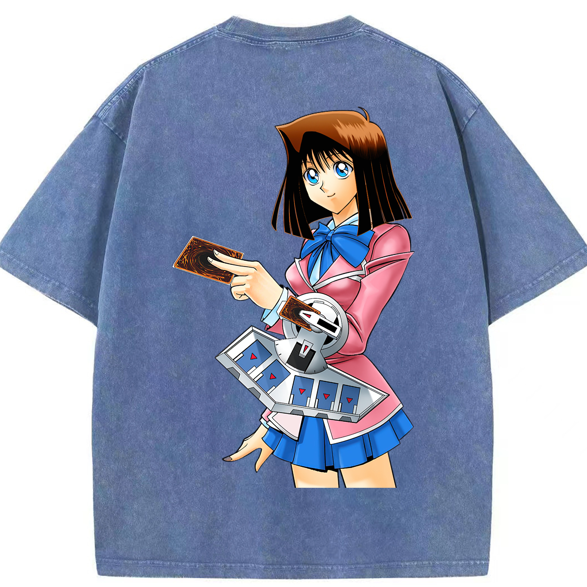 （画像用） 遊☆戯☆王 Yu-Gi-Oh! 綿100% ヴィンテージ風 半袖Tシャツ（背面プリント）