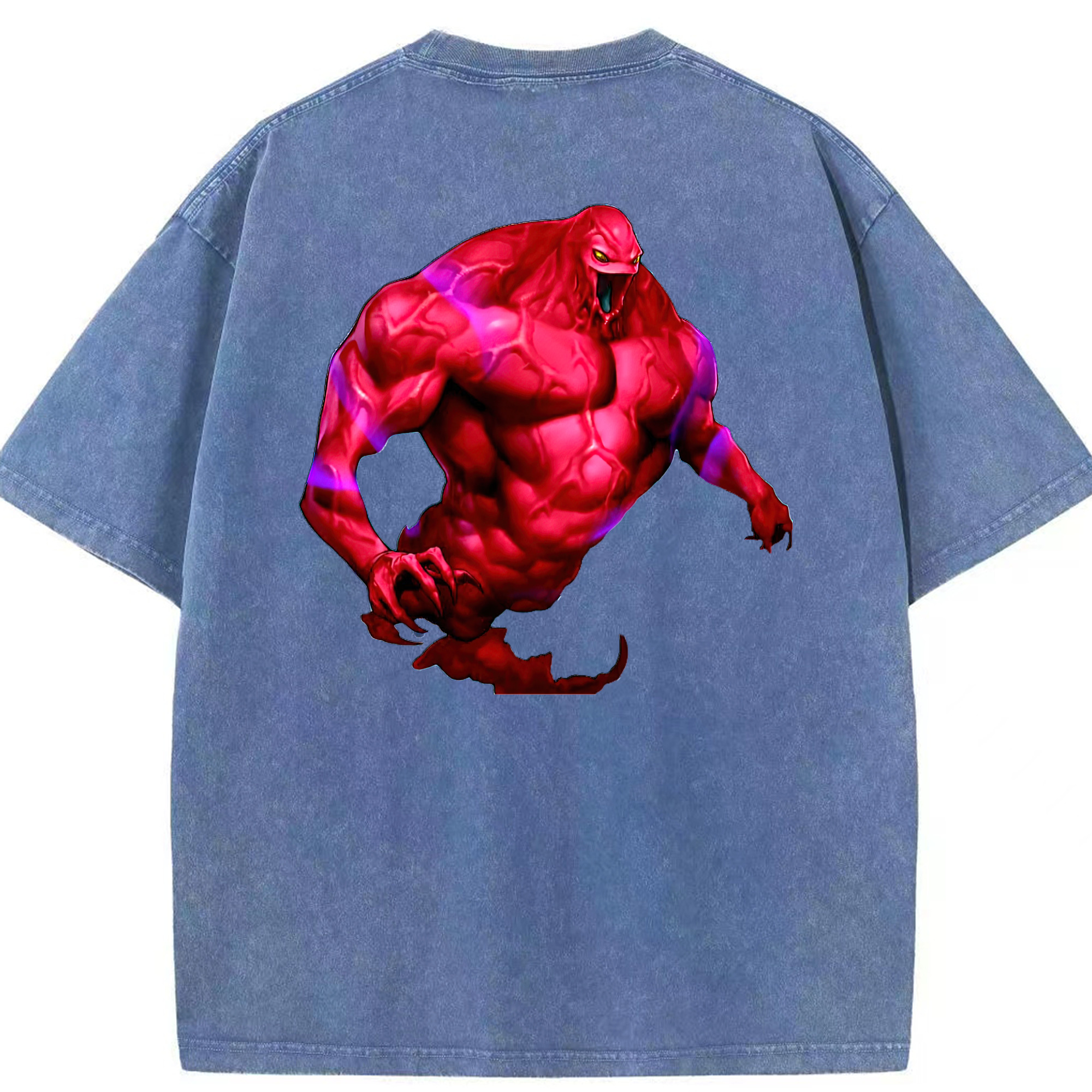 （画像用） 遊☆戯☆王 Yu-Gi-Oh! 綿100% ヴィンテージ風 半袖Tシャツ（背面プリント）