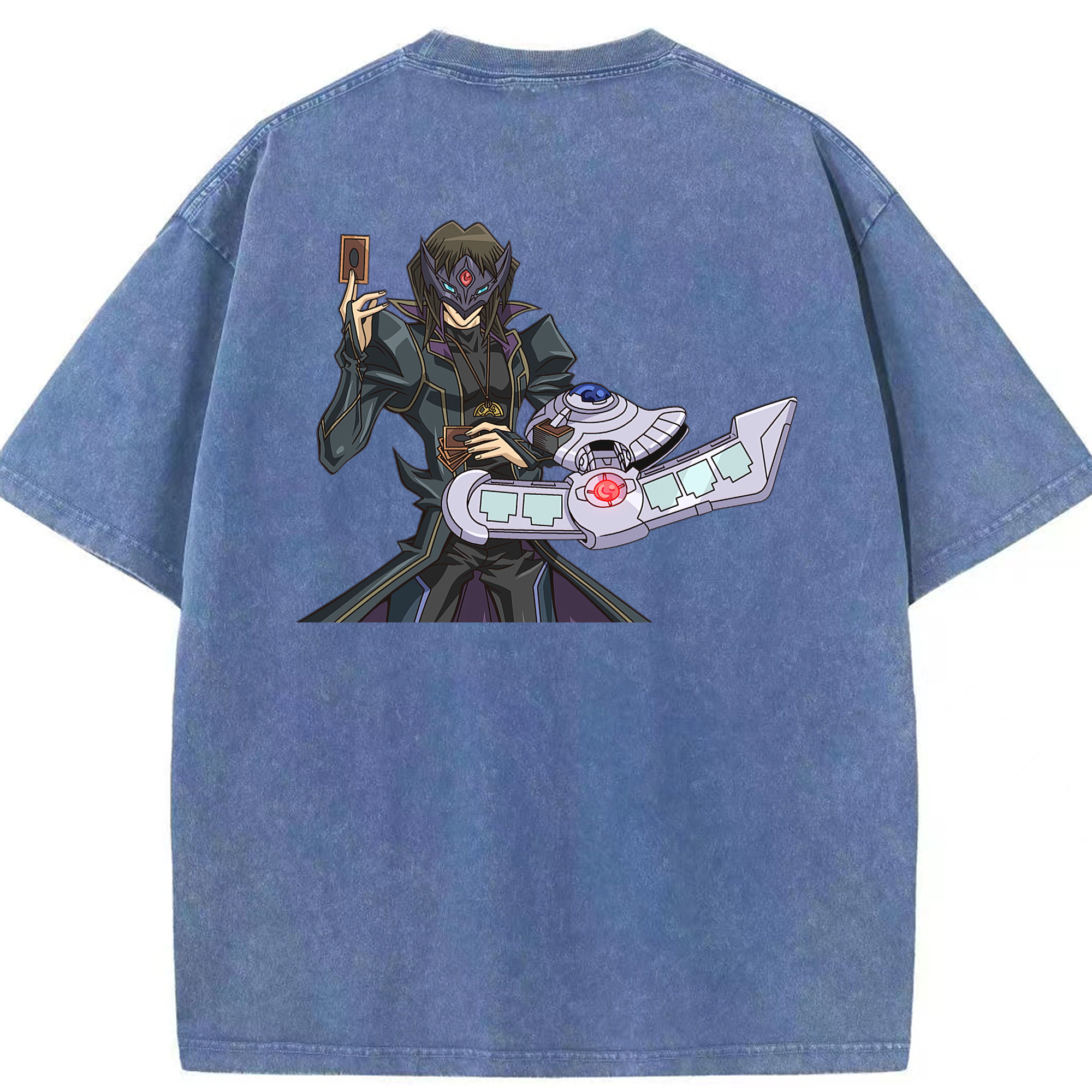 （画像用） 遊☆戯☆王 Yu-Gi-Oh! 綿100% ヴィンテージ風 半袖Tシャツ（背面プリント）