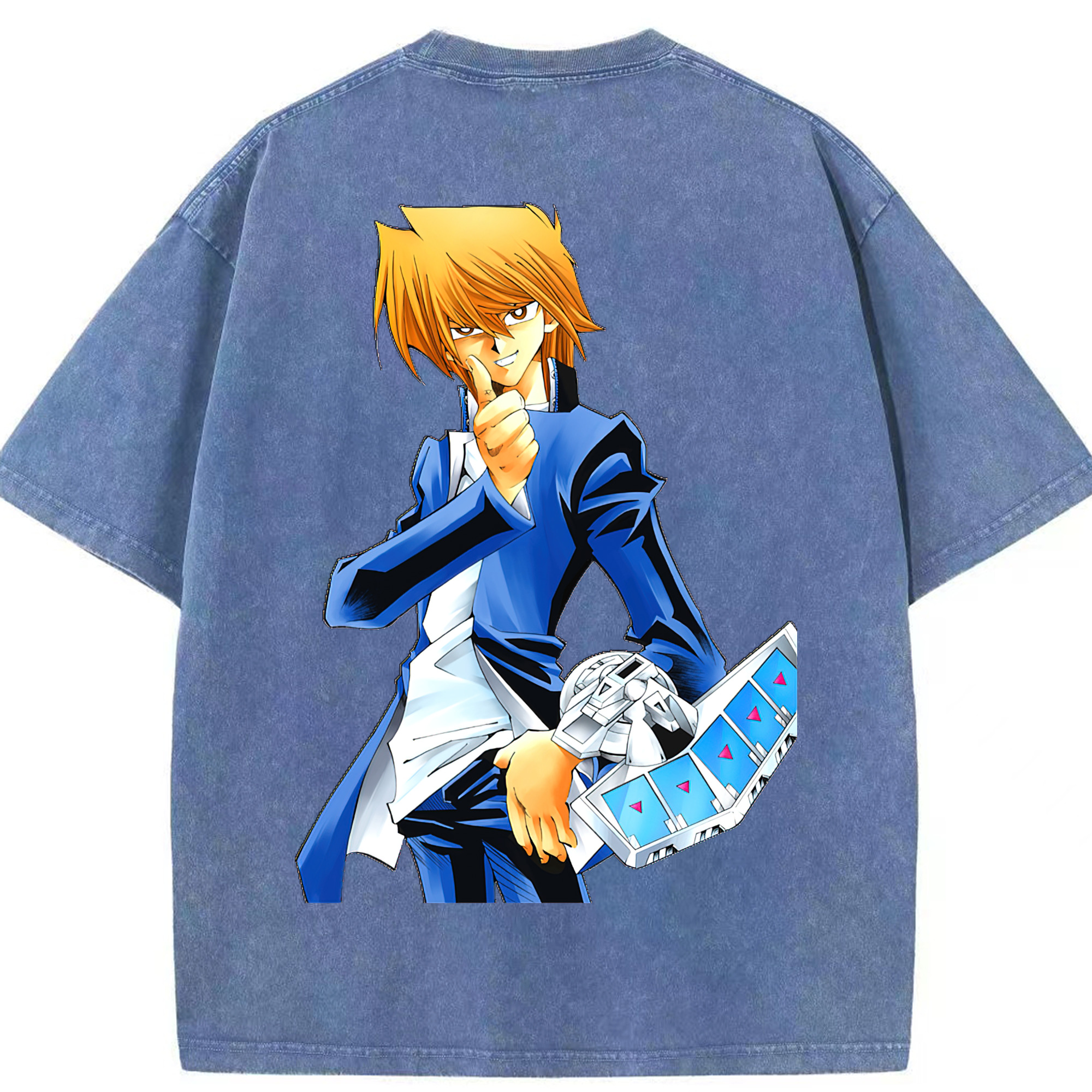 （画像用） 遊☆戯☆王 Yu-Gi-Oh! 綿100% ヴィンテージ風 半袖Tシャツ（背面プリント）