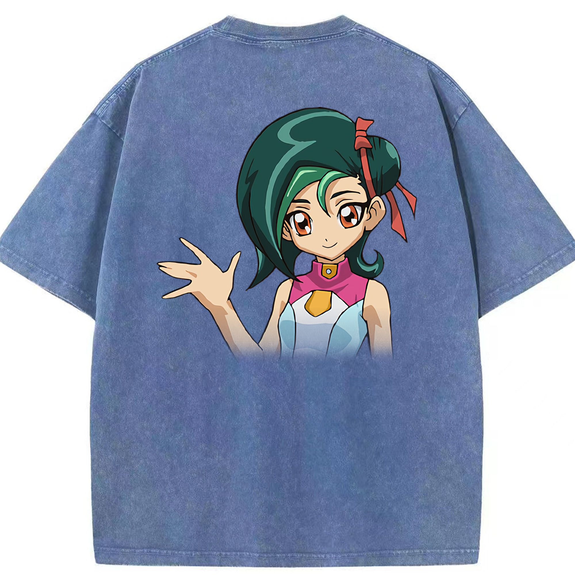 （画像用） 遊☆戯☆王 Yu-Gi-Oh! 綿100% ヴィンテージ風 半袖Tシャツ（背面プリント）