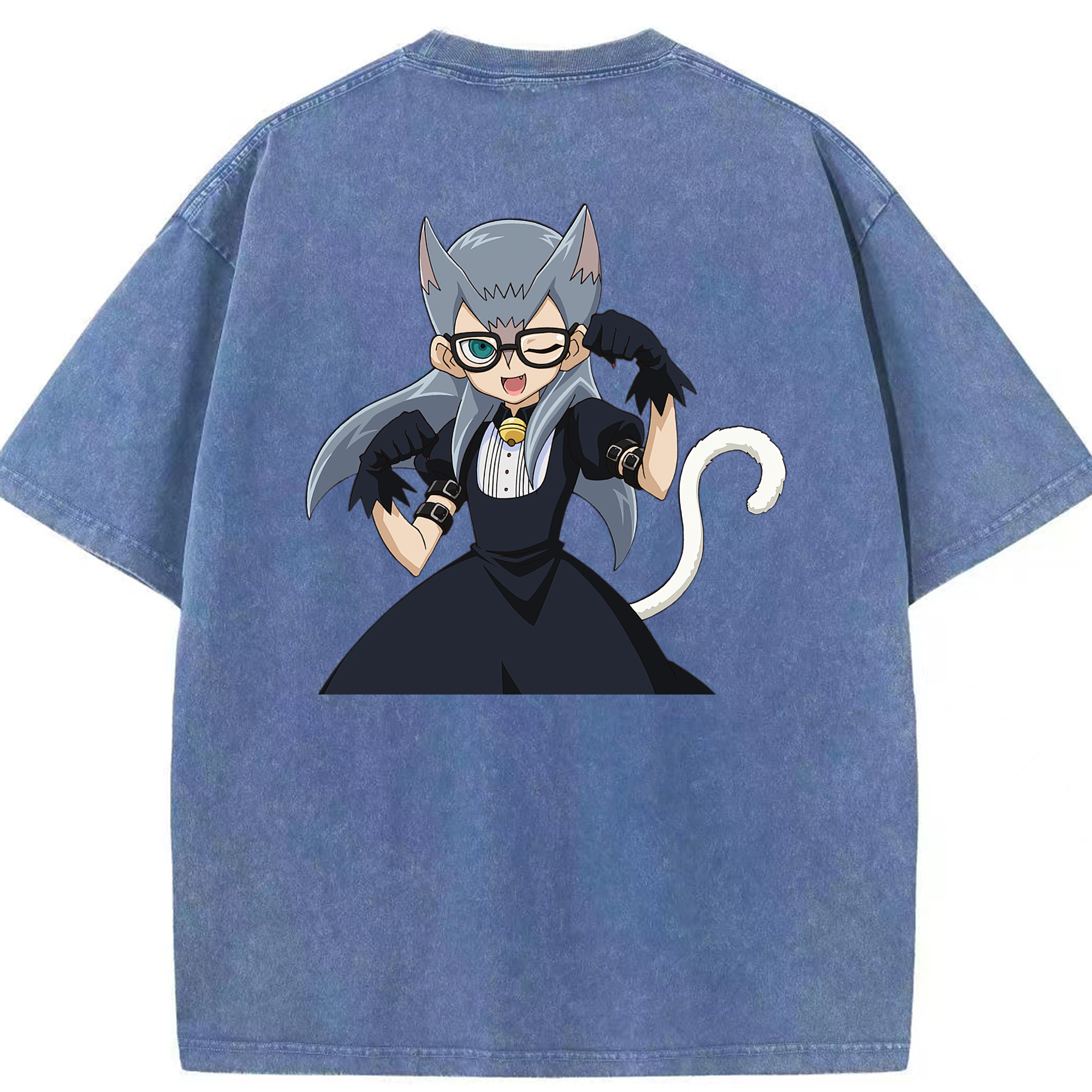 （画像用） 遊☆戯☆王 Yu-Gi-Oh! 綿100% ヴィンテージ風 半袖Tシャツ（背面プリント）